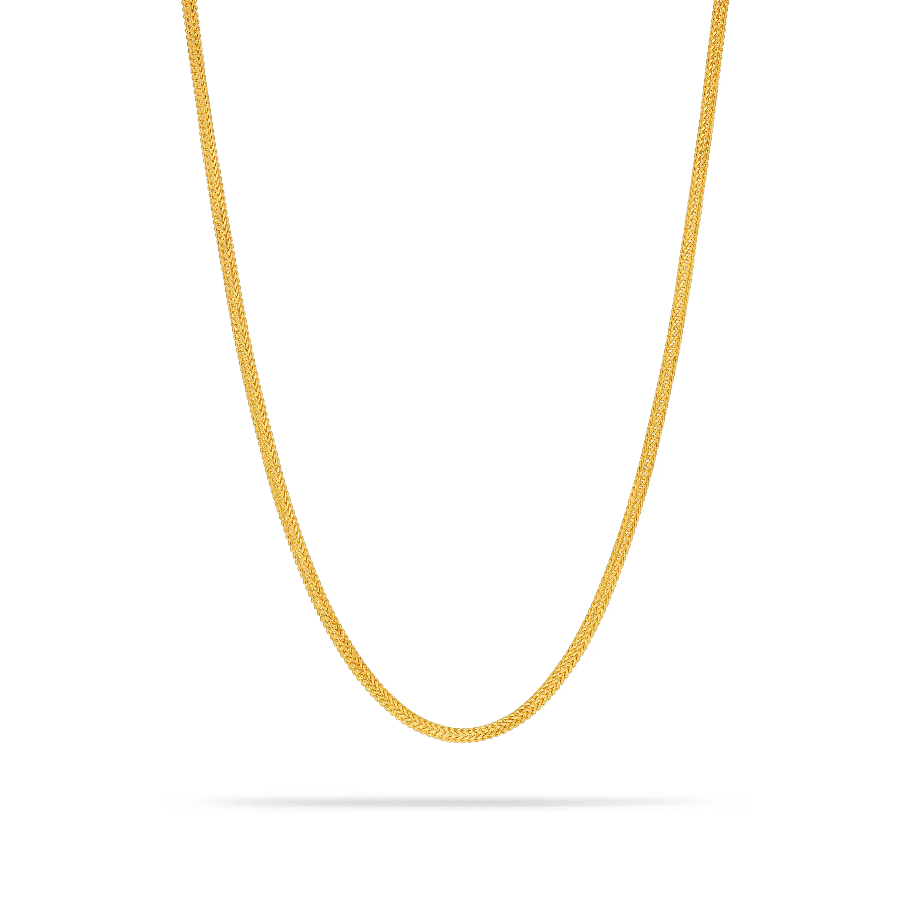 Classic Finely Detailed And Crafted 22KT Gold Chain 