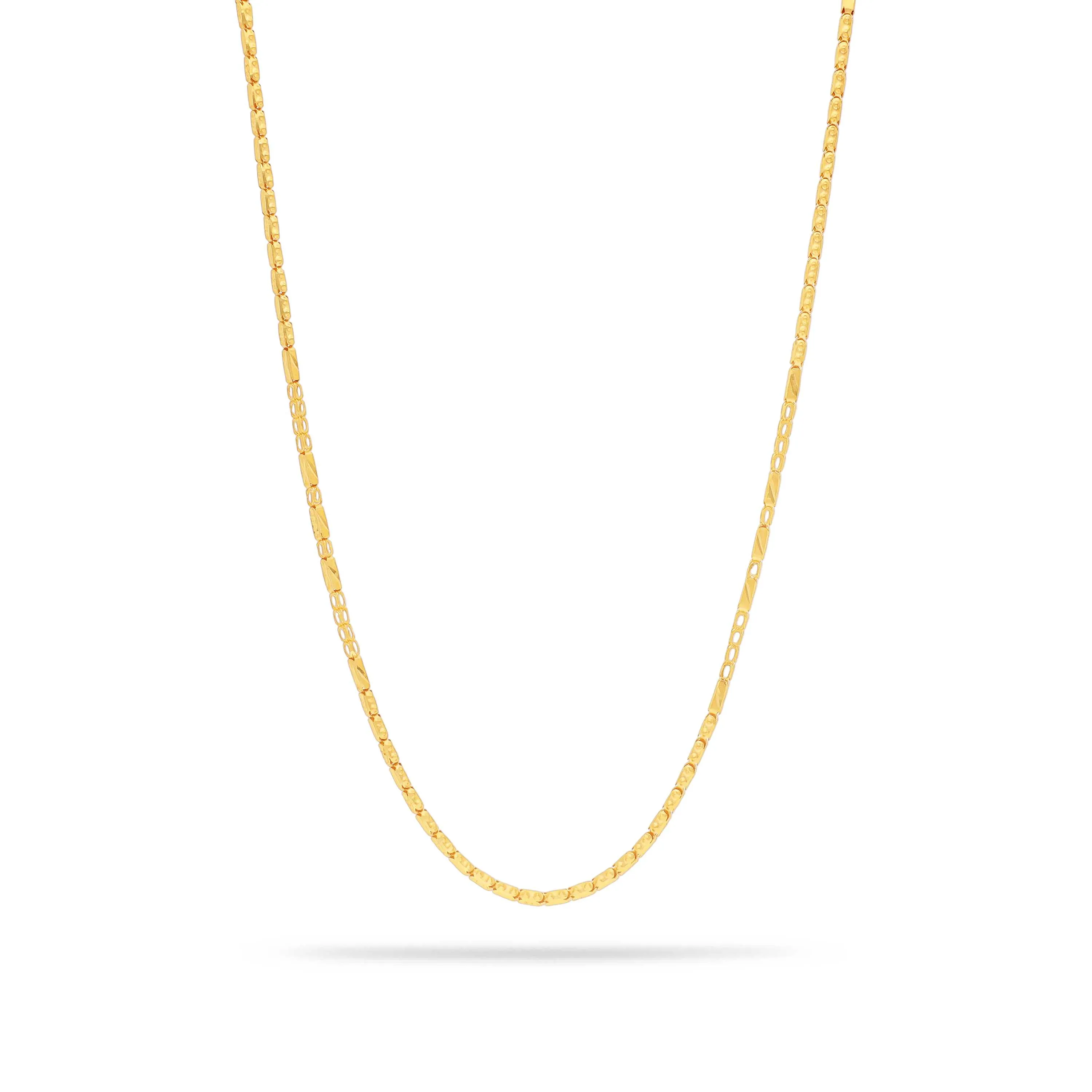 アクセサリー GOLD KID KING BRASS CURB CHAIN Classic Finely Detailed And Crafted 22KT Gold Chain For Kids