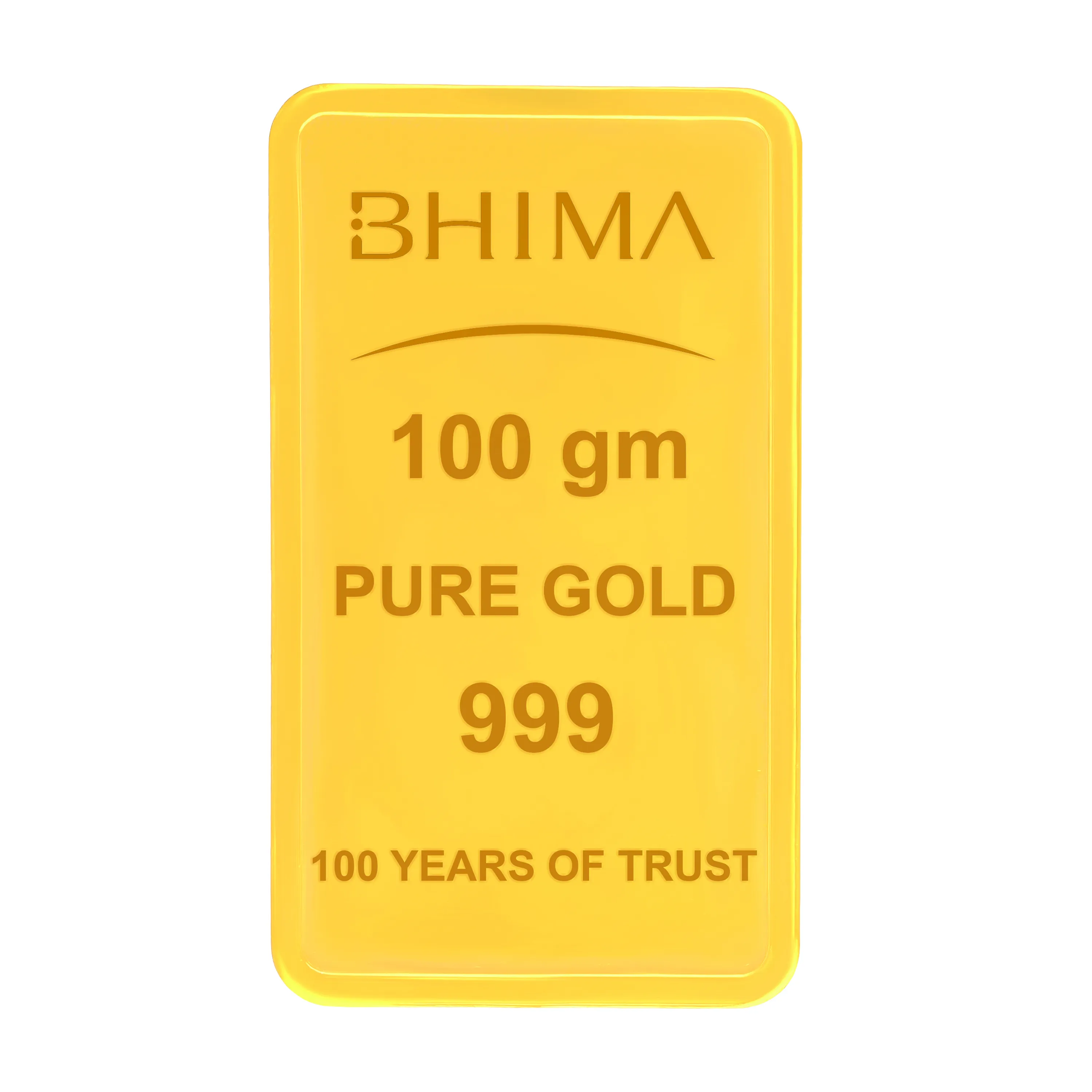 100gm Pure Gold Bar 24KT999