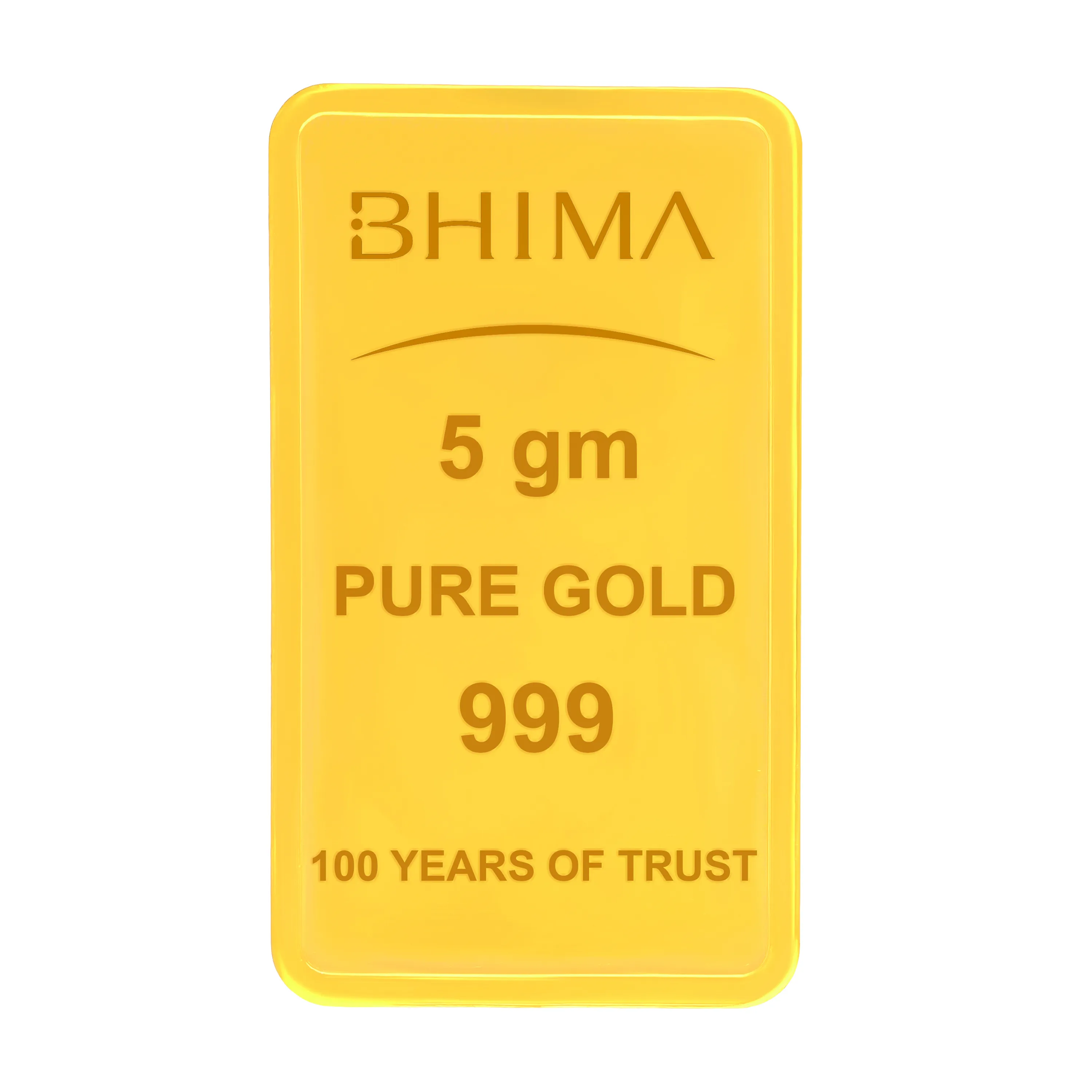 5 gm 24K 999 Pure Gold Bar