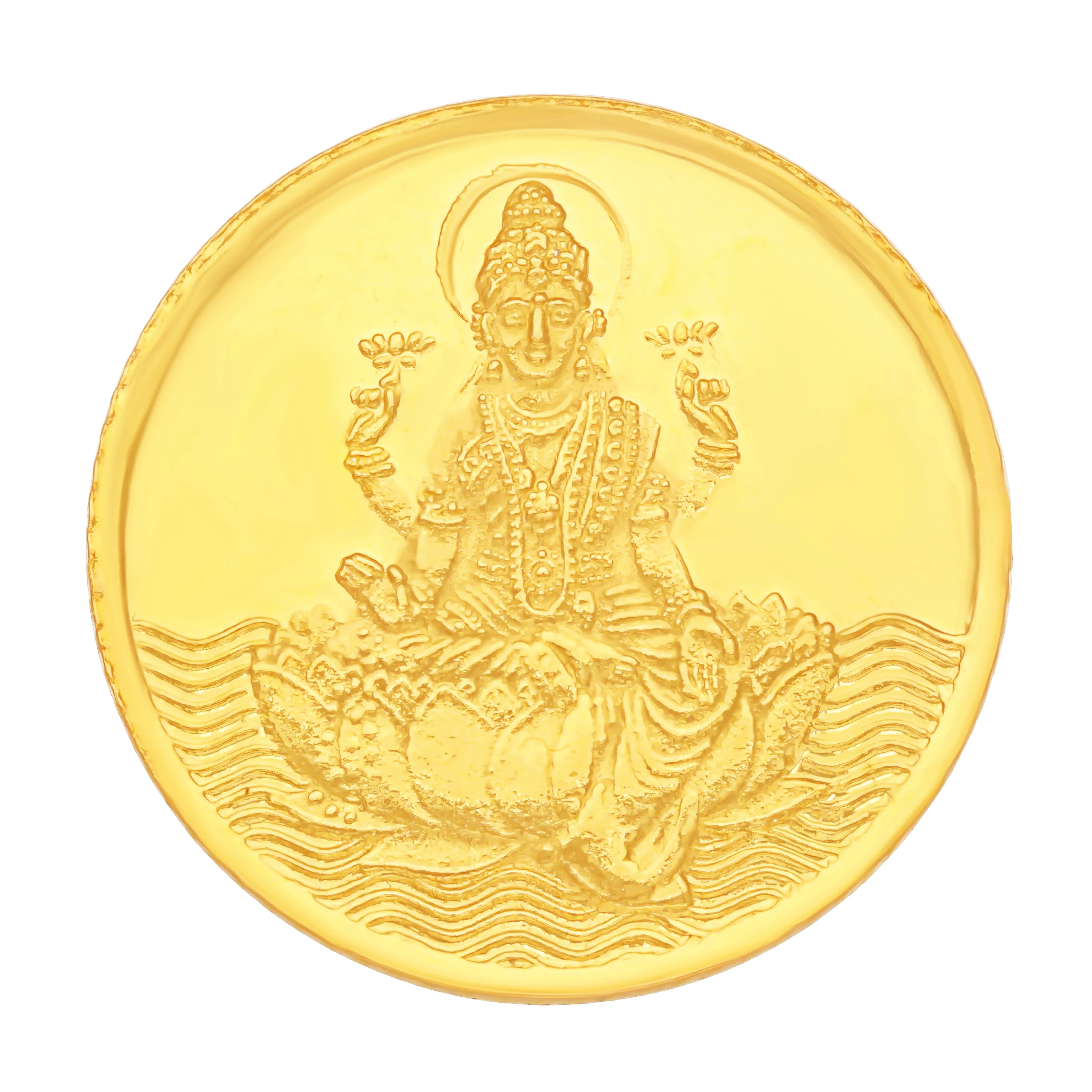4 gm Goddess Lakshmi 22K 916 BIS Hallmarked Gold Coin
