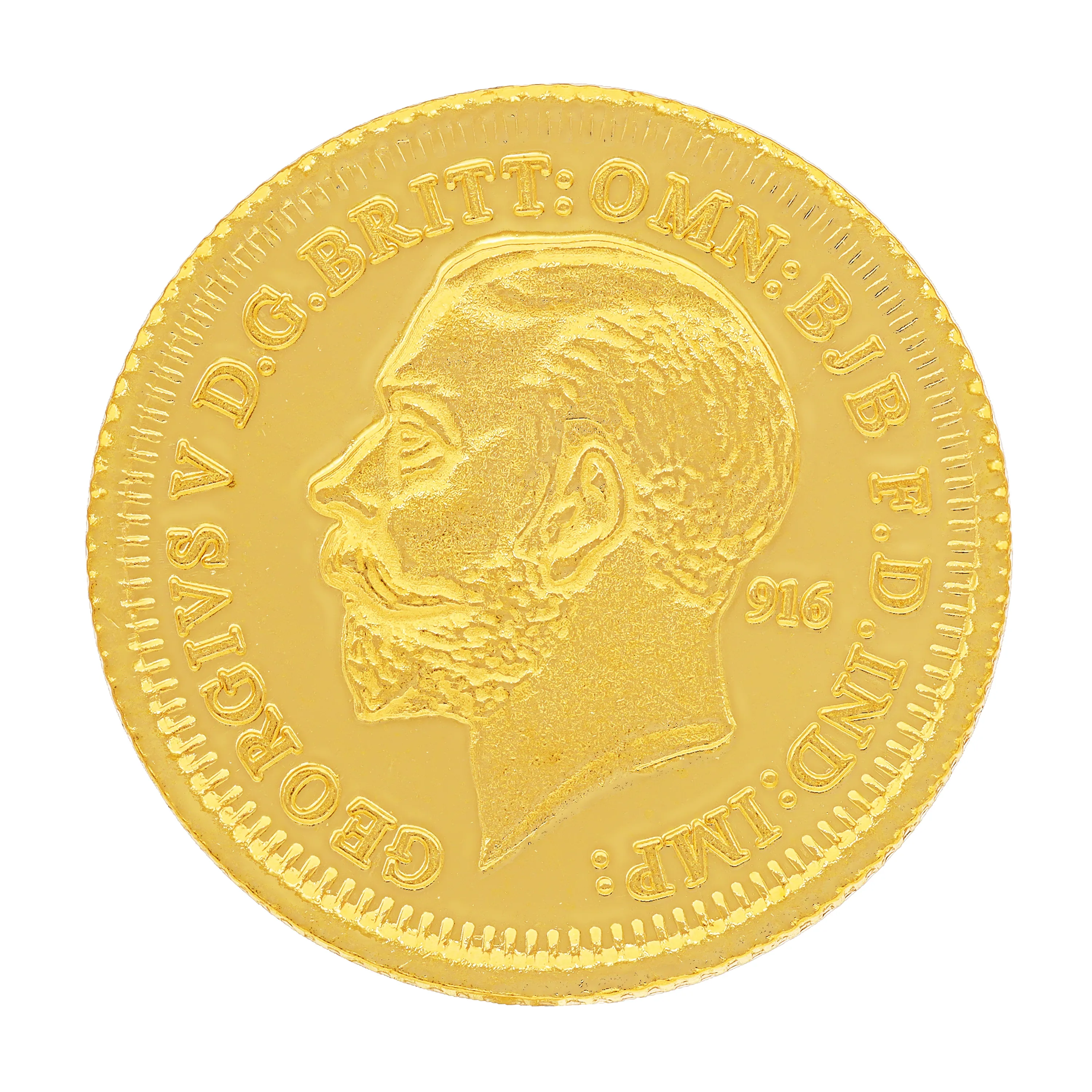 gm King George 22K 916 BIS Hallmarked Gold Coin