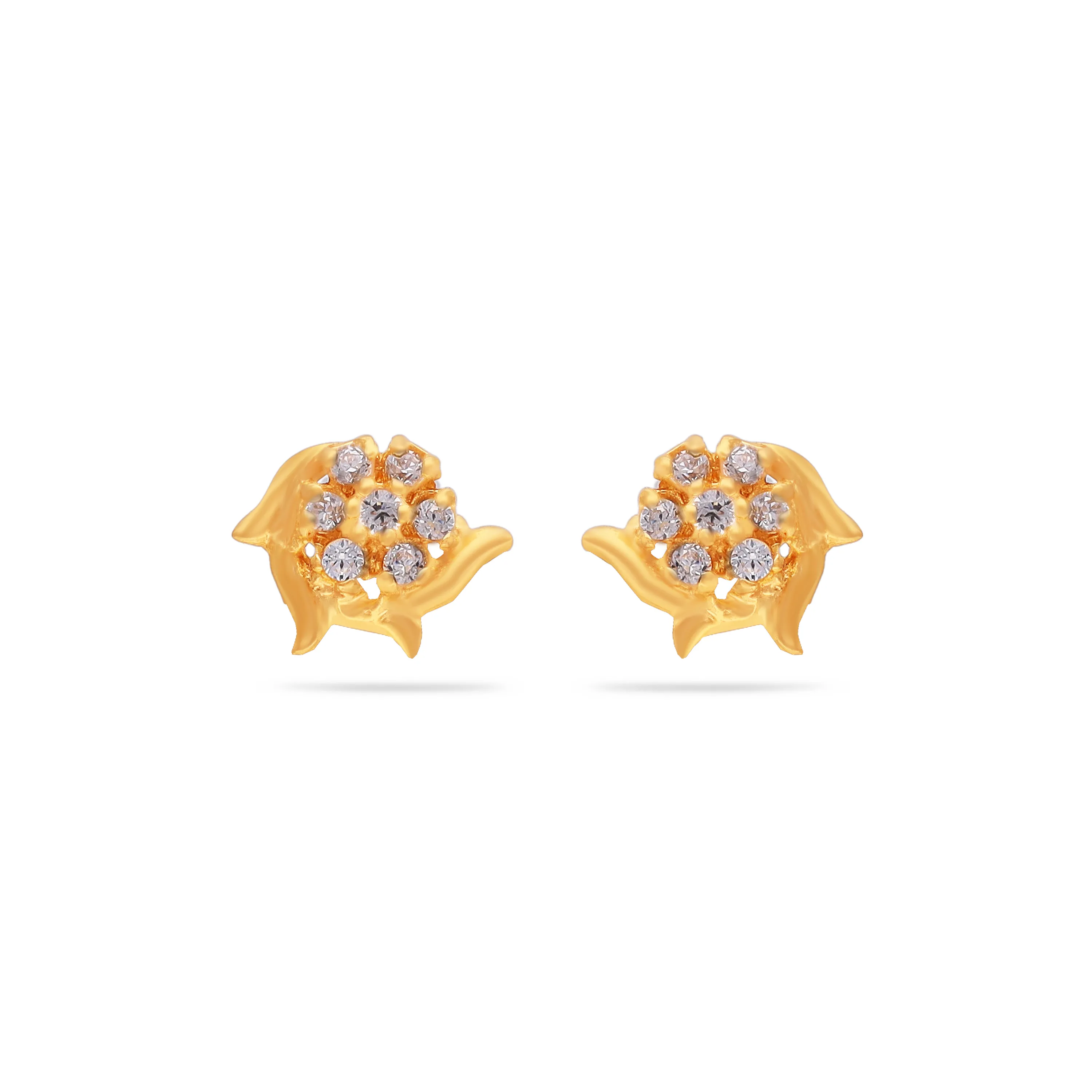 Casual Wear 22KT Gold Studs For Kids