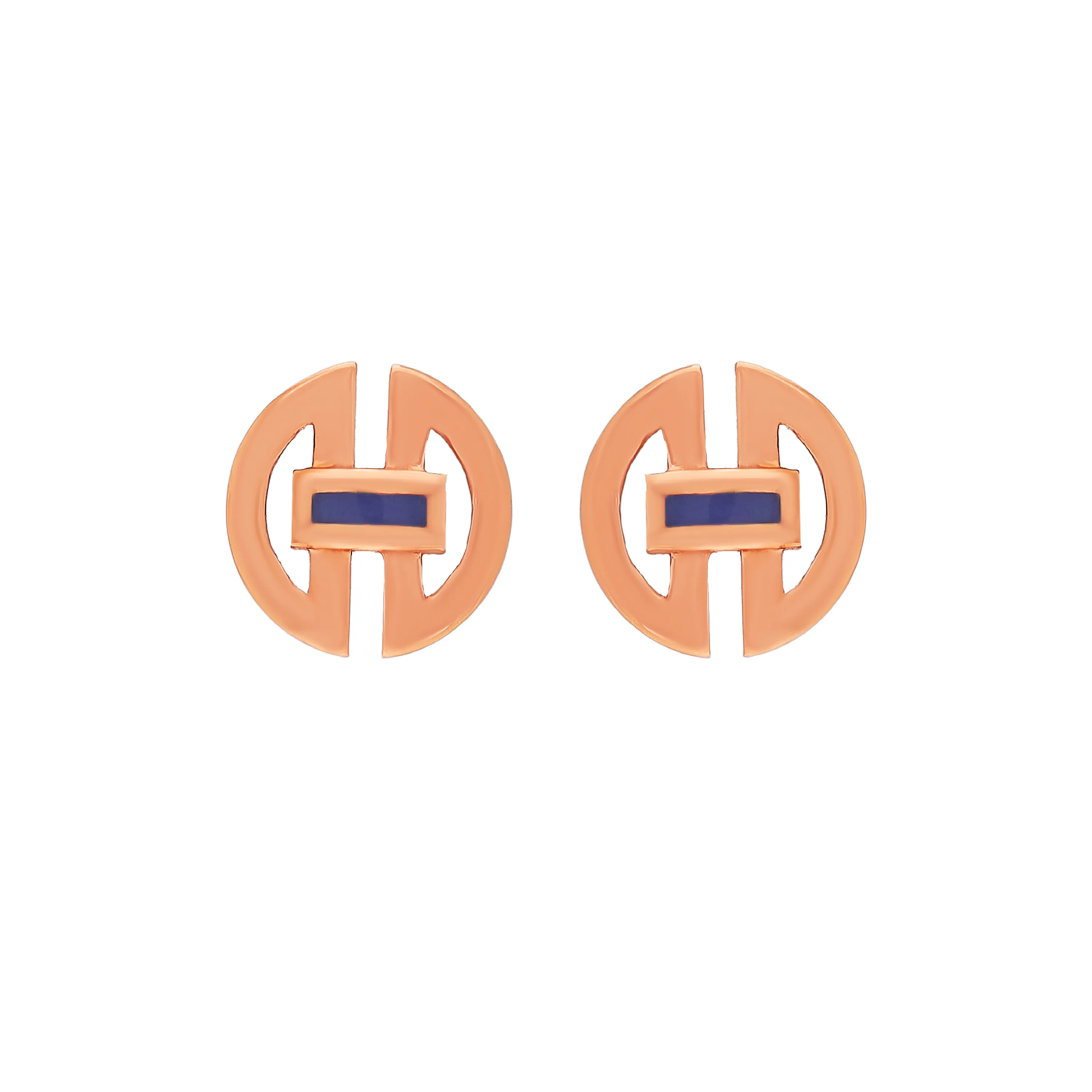 Studded And Detailed 18KT Rose Gold Studs For Women