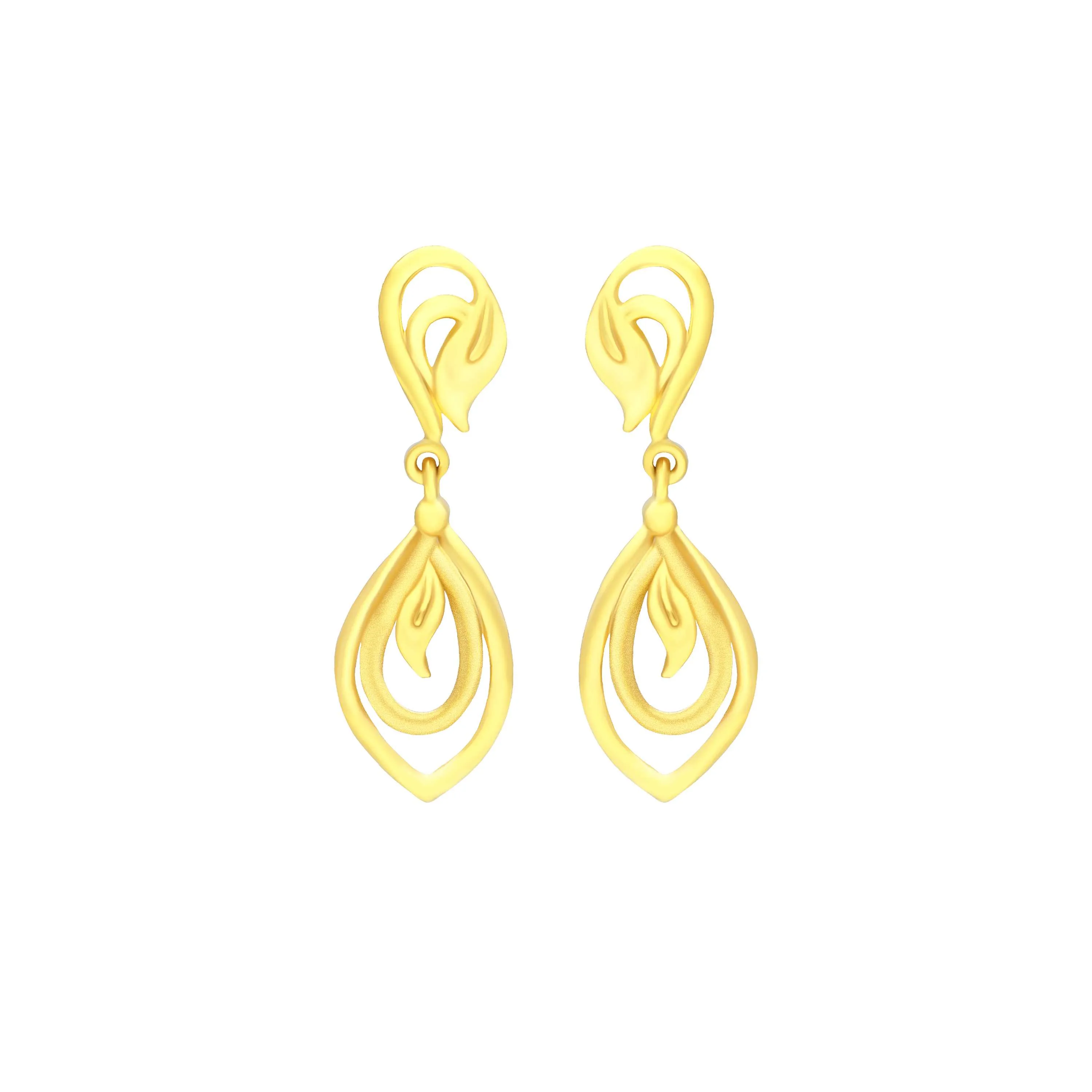 Chic 22 KT Gold Earrings