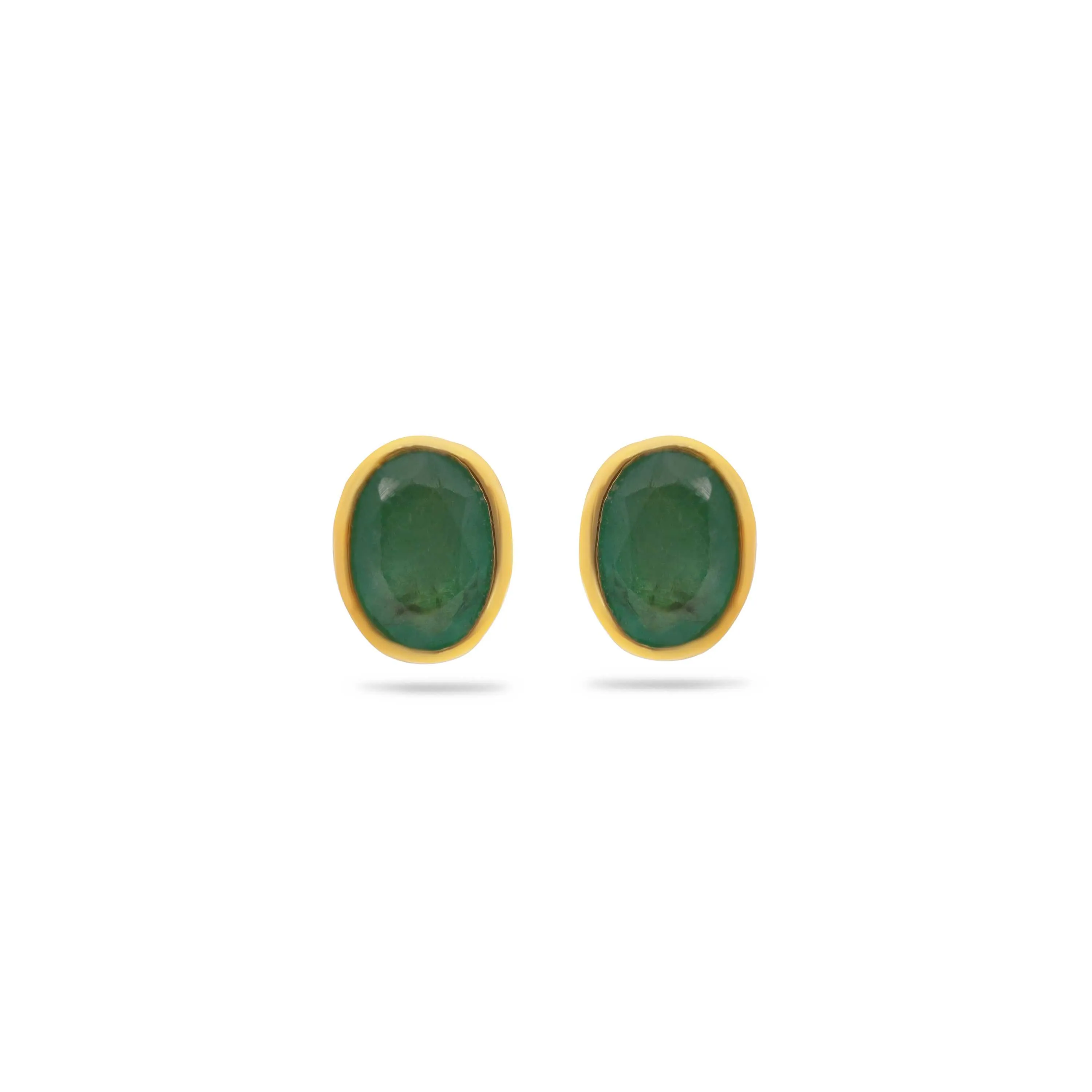 Studded And Detailed 22KT Gold Studs For Women