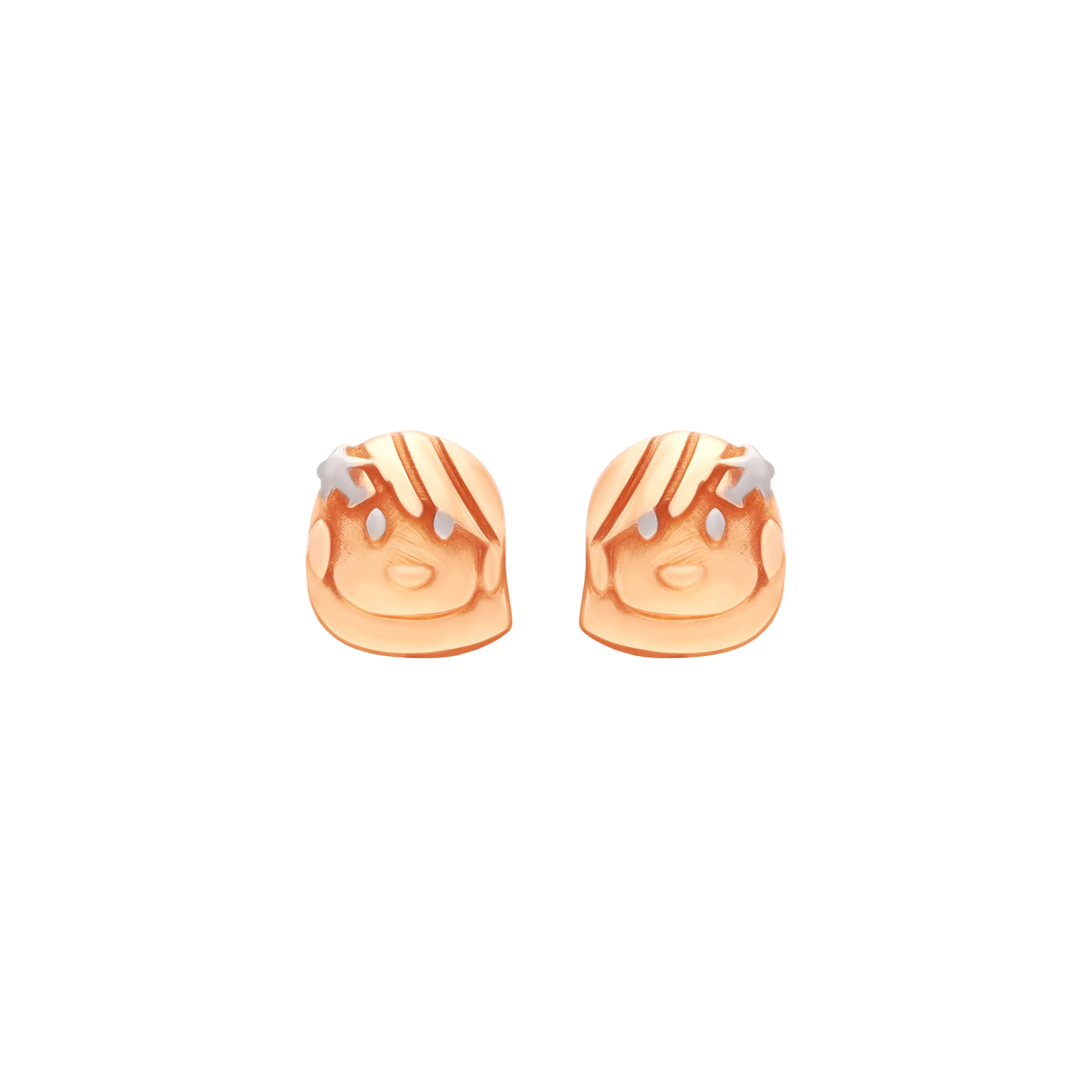 Classic Finely Detailed And Crafted 18KT Rose Gold Studs For Women