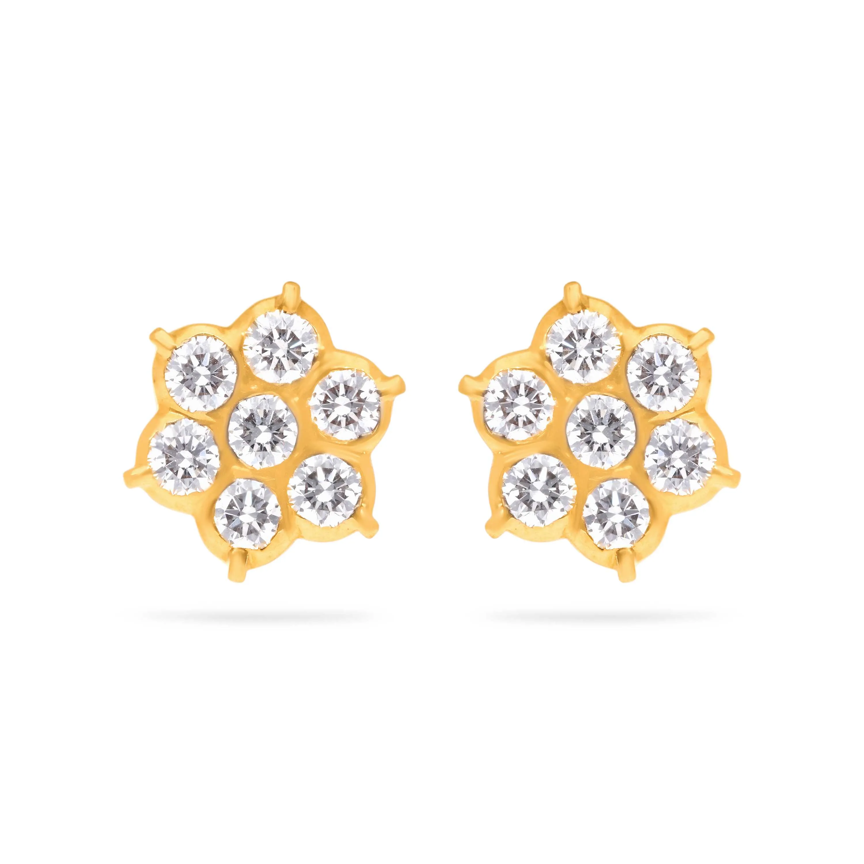 Diamond Earrings Bhima Jewellers Silver Earrings Stud Earrings
