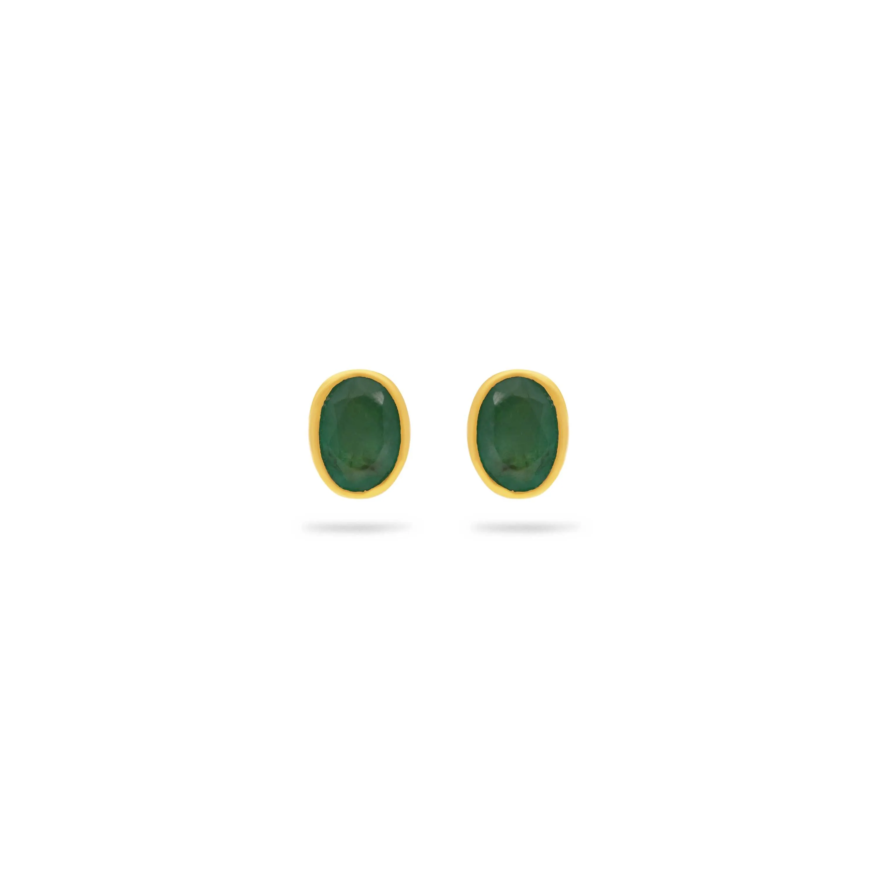 Studded And Detailed 22KT Gold Studs For Women