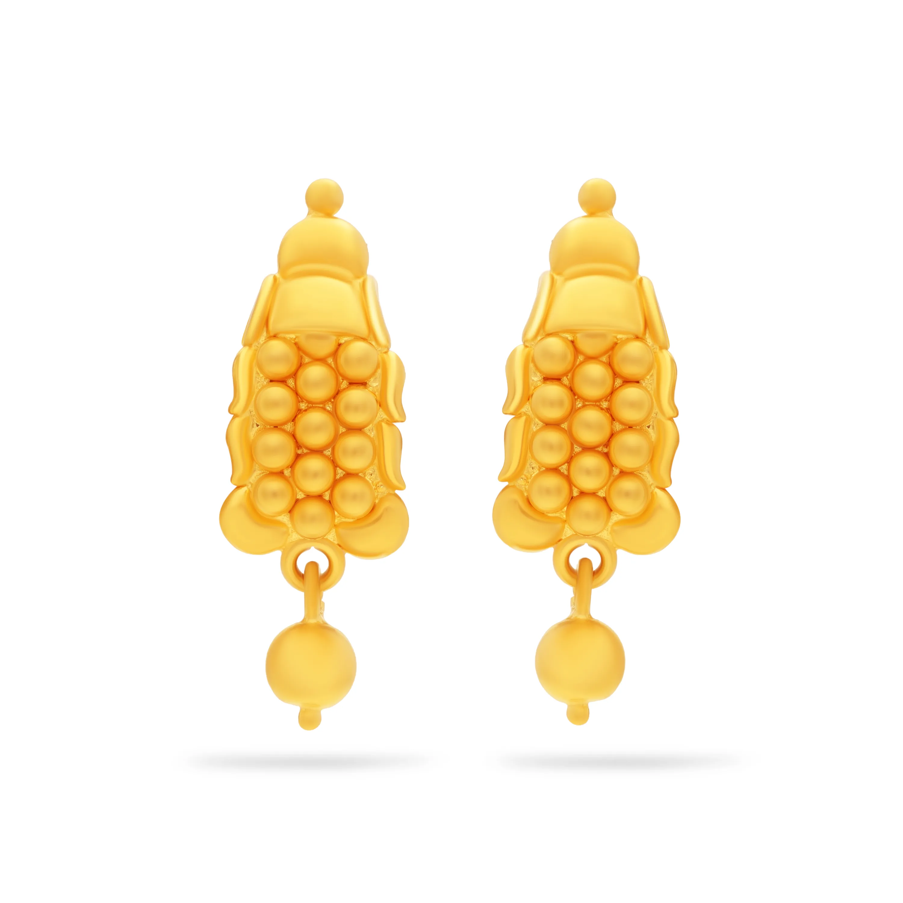 Classic Finely Detailed And Crafted 22KT Gold Studs For Women