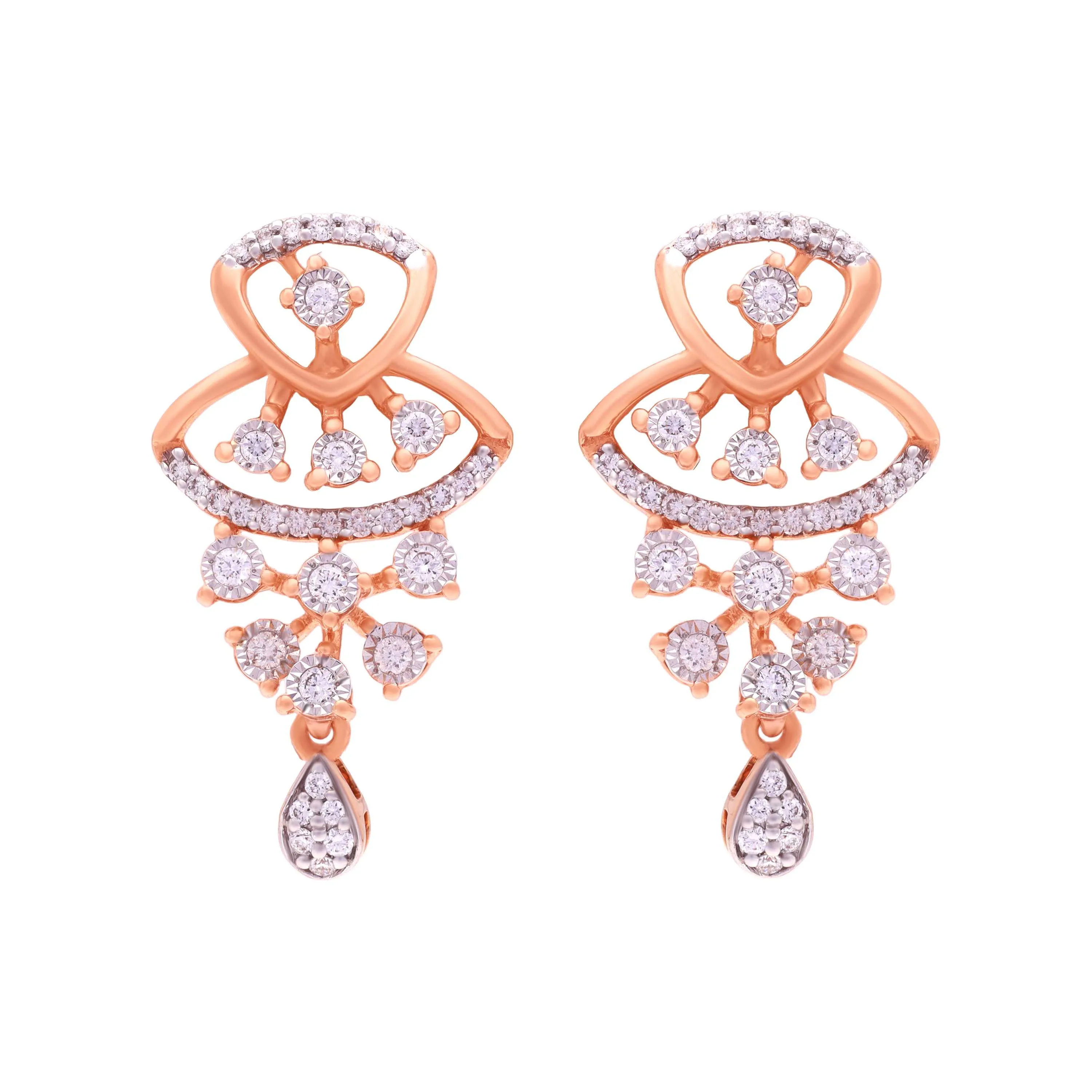 Bhima Gold Jewellery Bhima Jewellers Diamond Earrings With Price