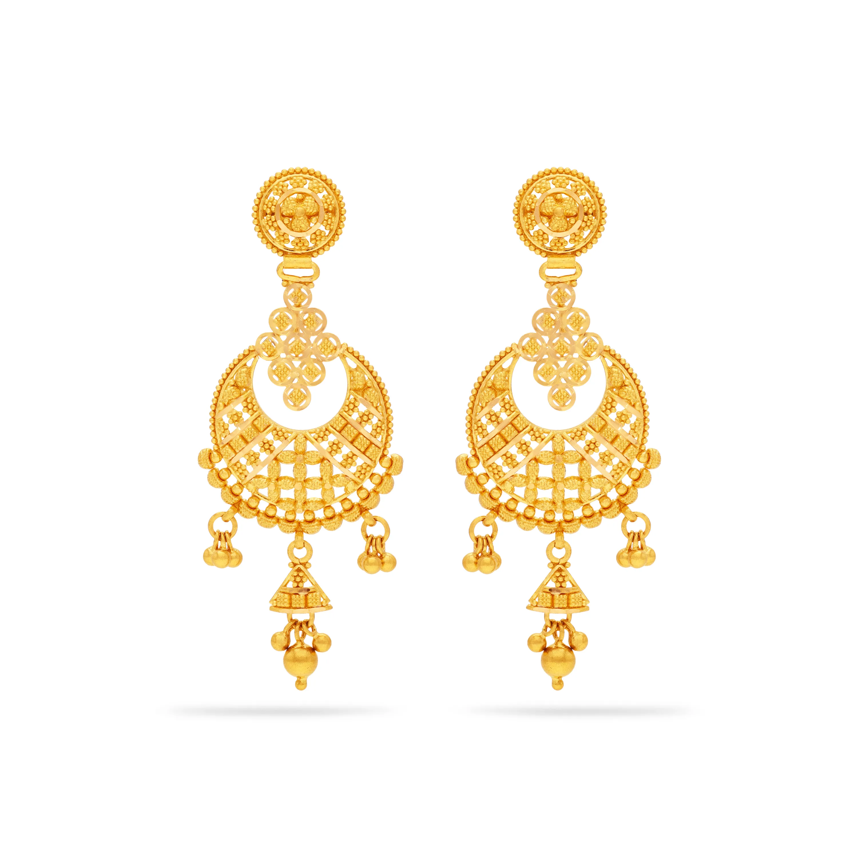 Classic Finely Detailed And Crafted 22KT Gold Drops
