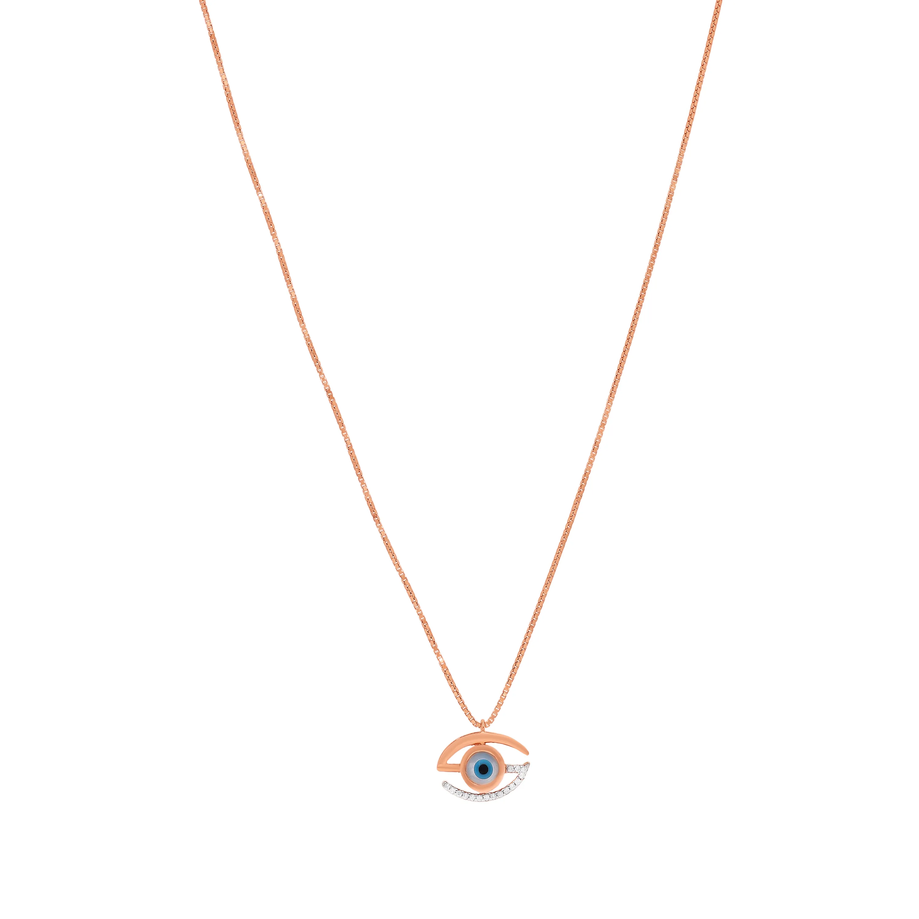 Classic Finely Detailed And Crafted 18KT Rose Gold Necklace For Women