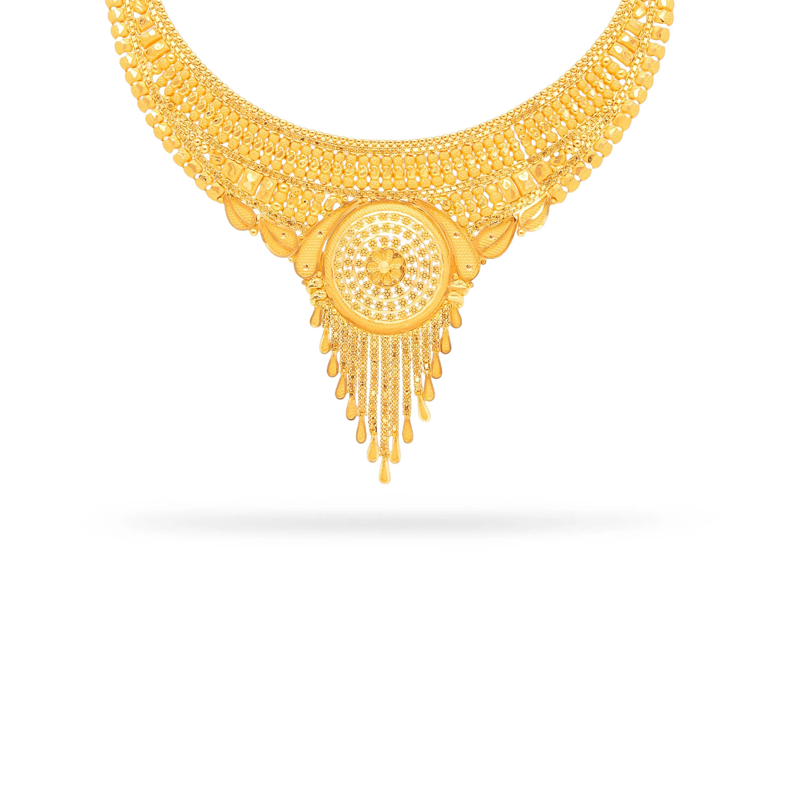 Gorgeously Detailed 22KT Gold Necklace