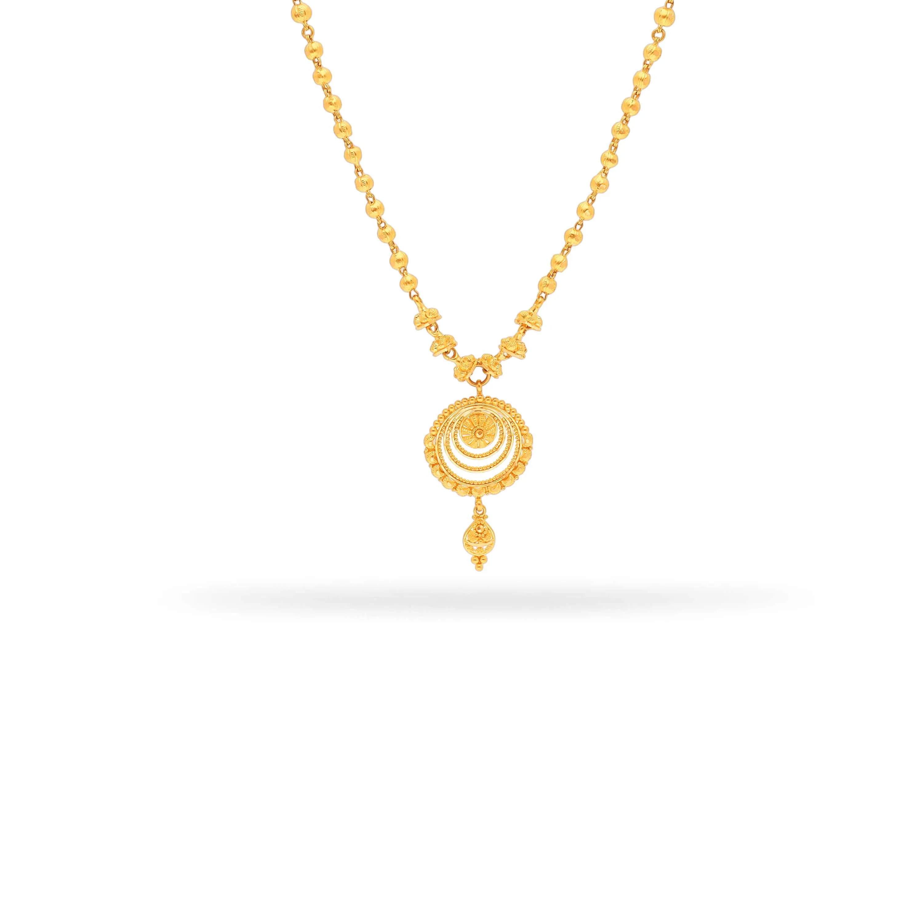Classic Finely Crafted 22KT Gold Necklace For Women