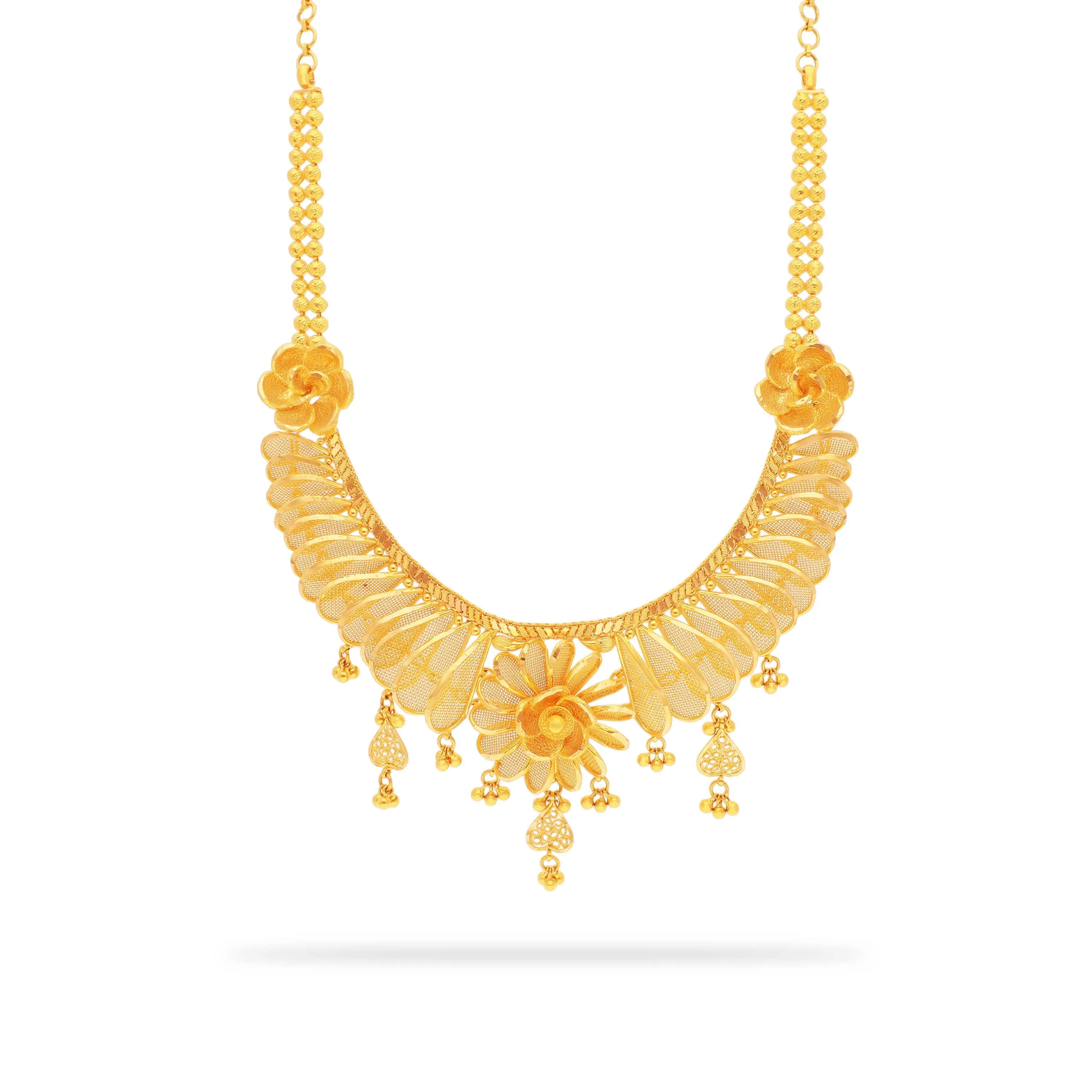 One Of Its Kind Detailed 22KT Gold Necklace