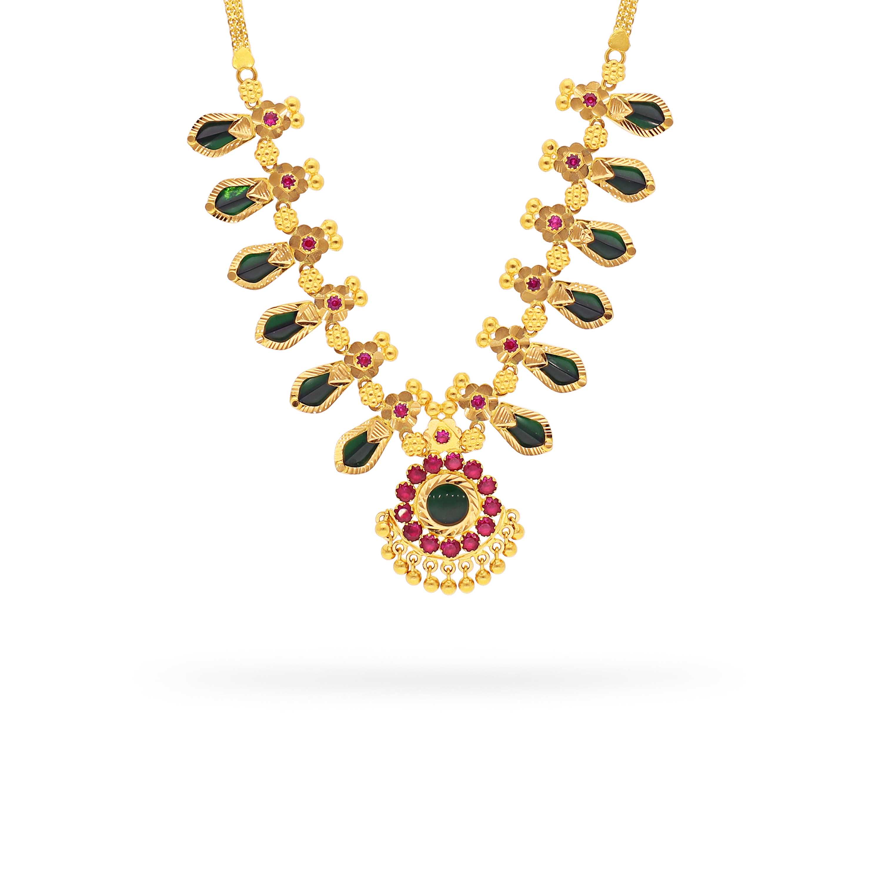 Gold Plated Malabar Gold Nagapadam Mala Nagapadam Necklace Malabar