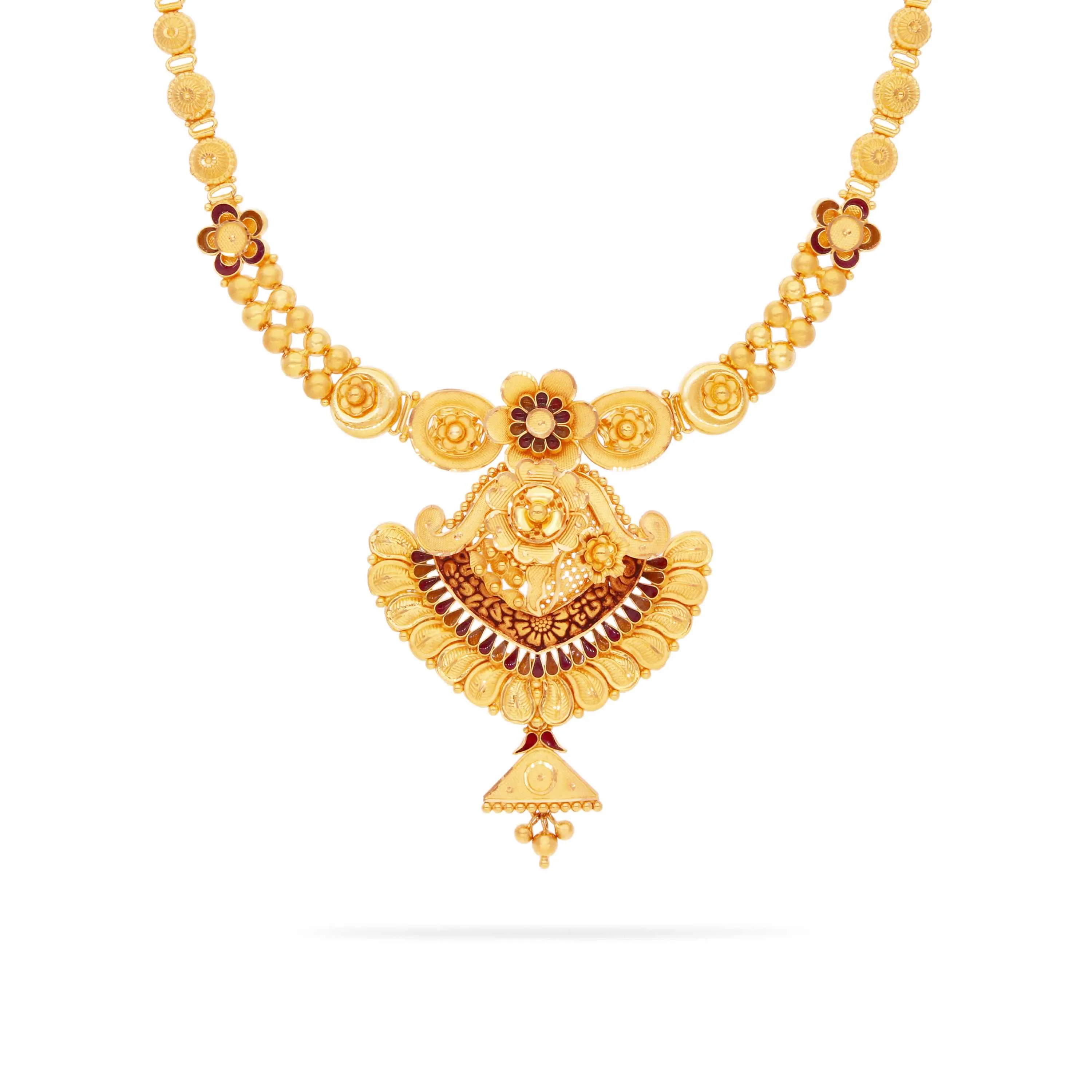 Carat Gold Gold Long Chain Designs In Lalitha Jewellery Gold