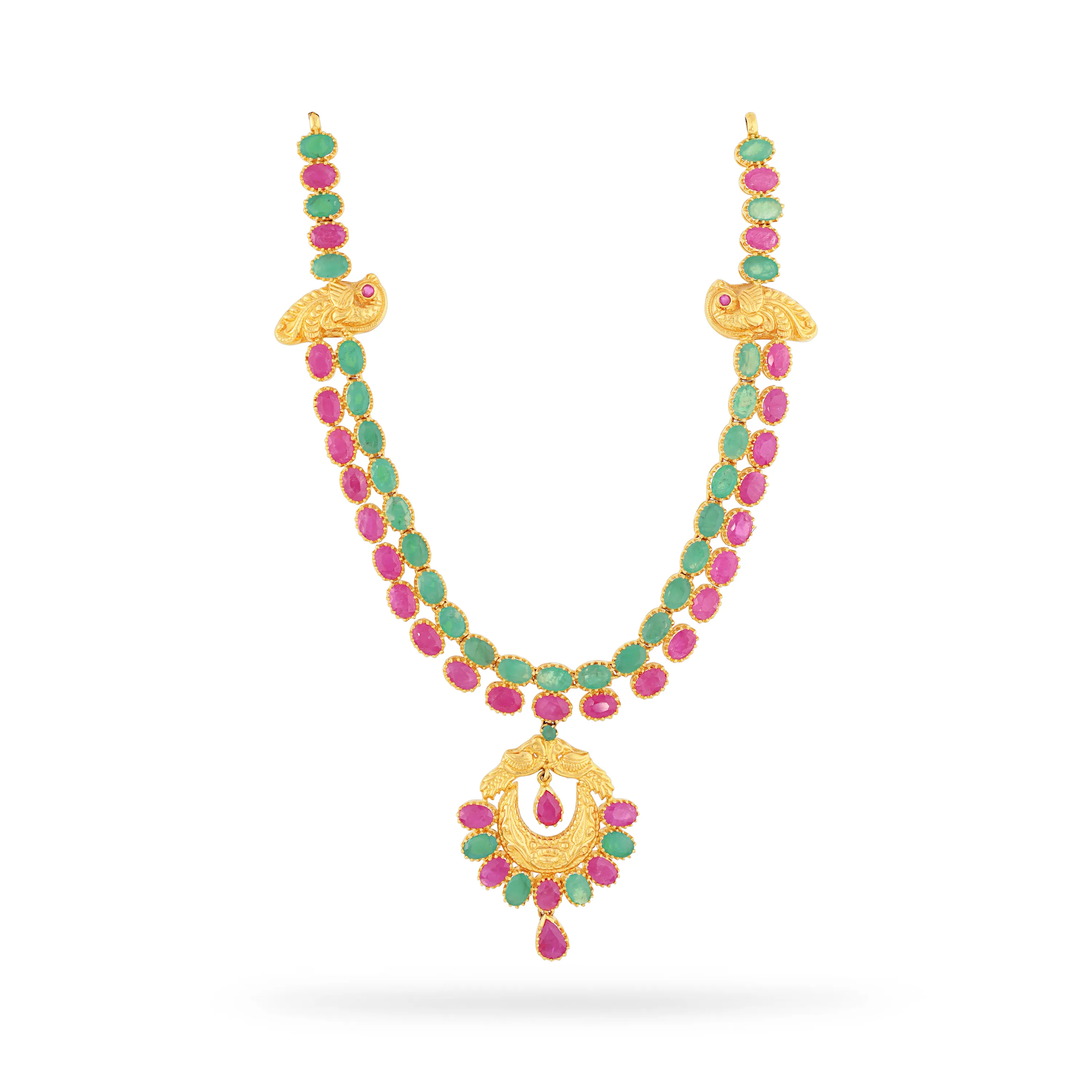 Studded And Detailed 22KT Gold Necklace For Women