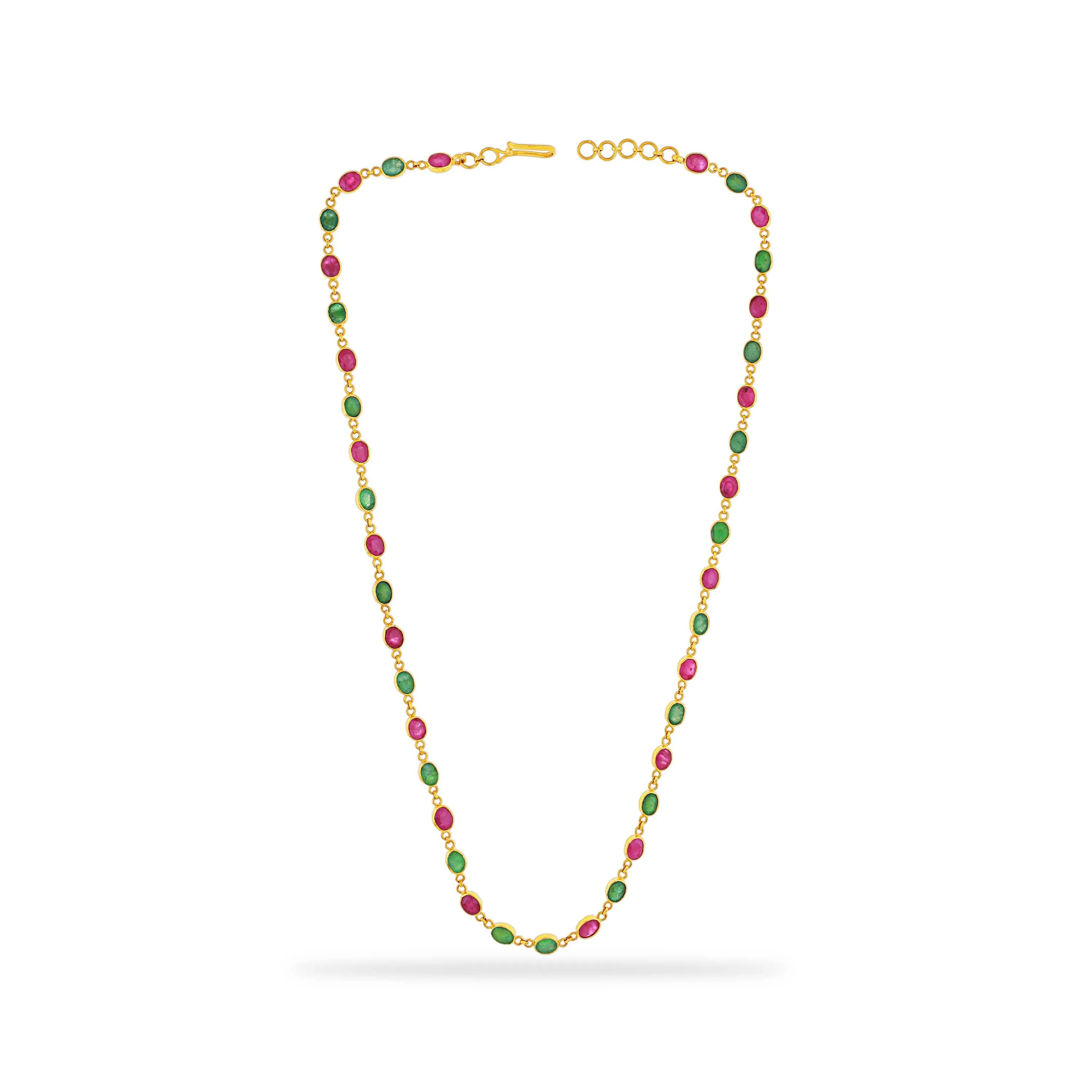 Studded And Detailed 22KT Gold Haaram For Women