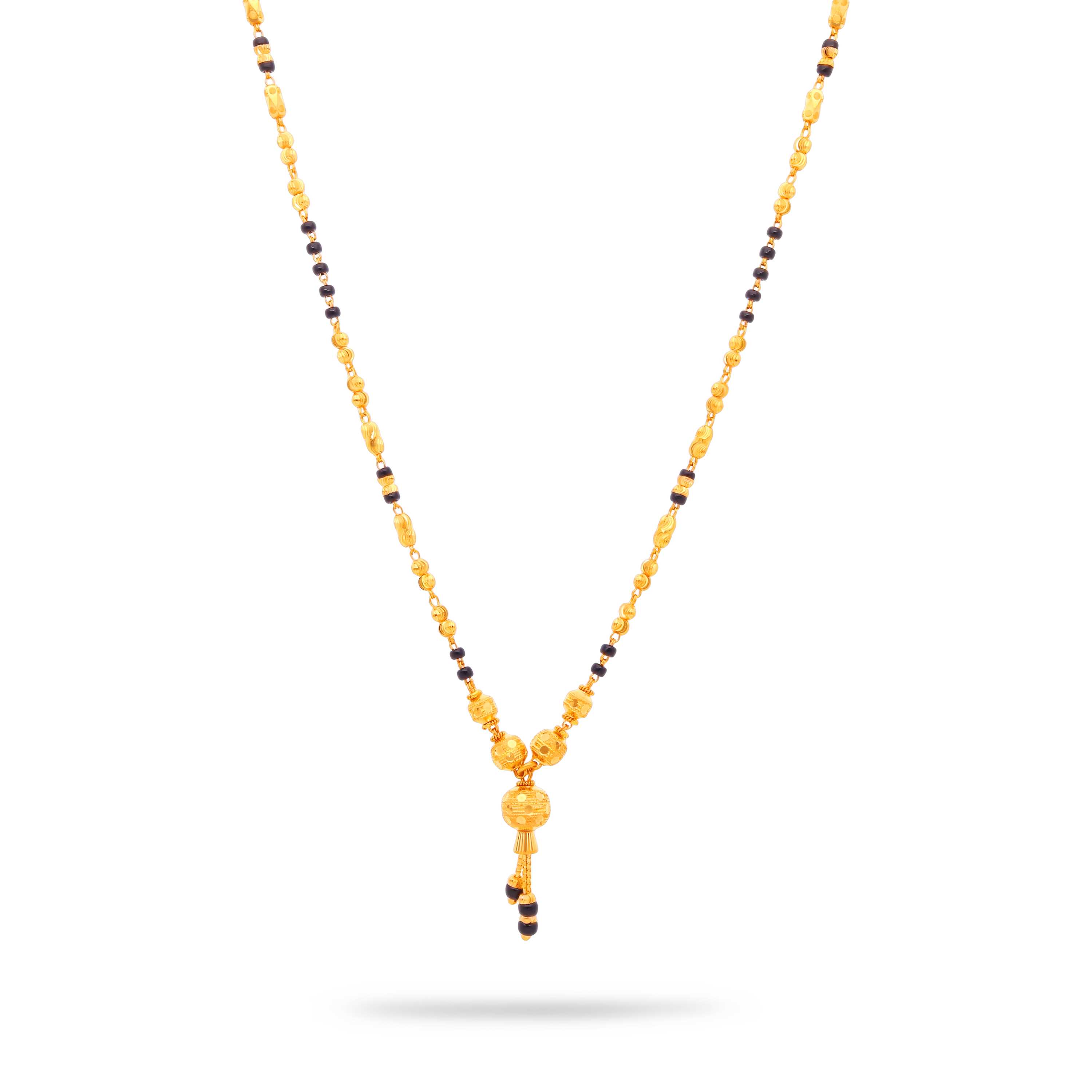 Black beads necklace online outlet
