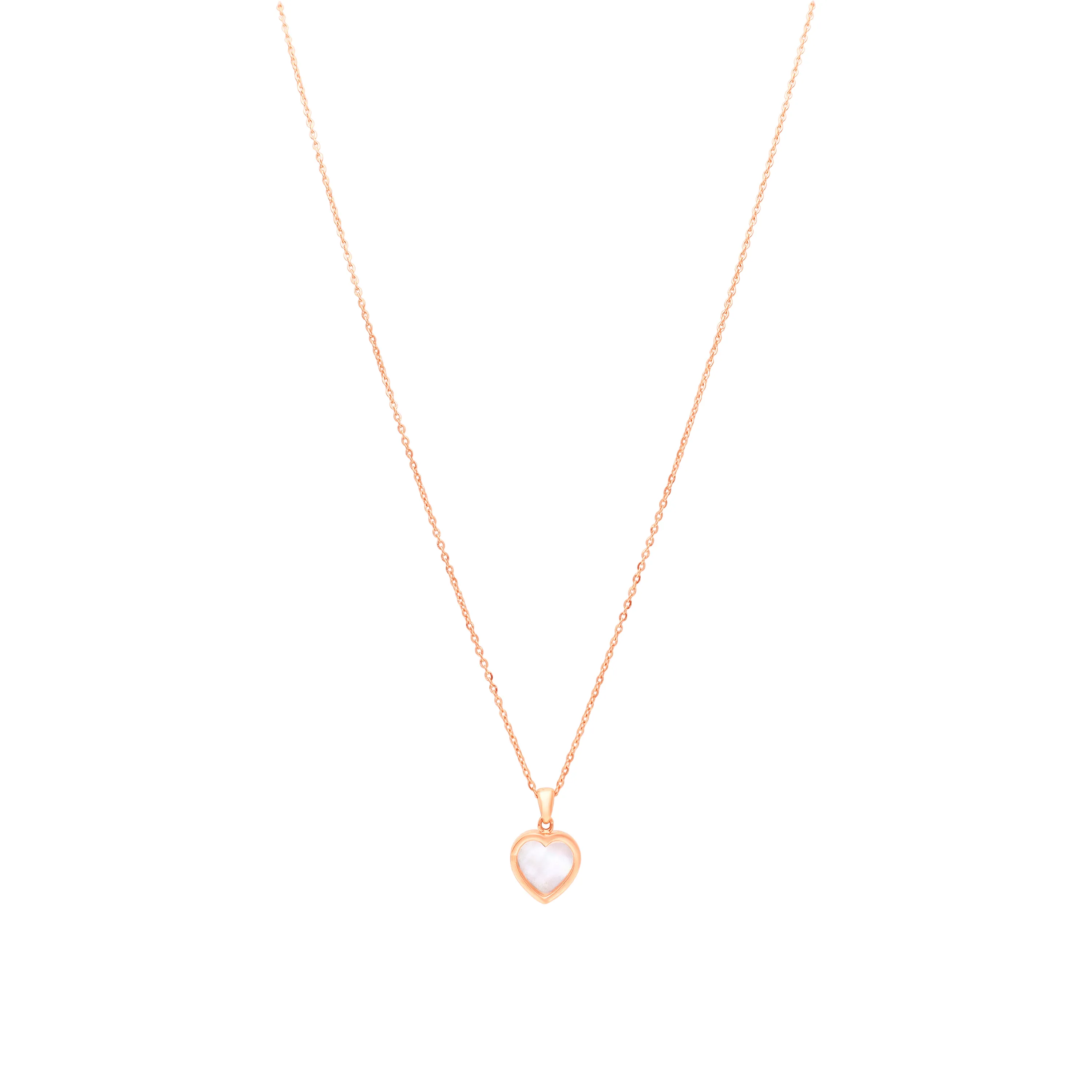 Fancy Finely Detailed And Crafted 18KT Rose Gold Necklace For Women