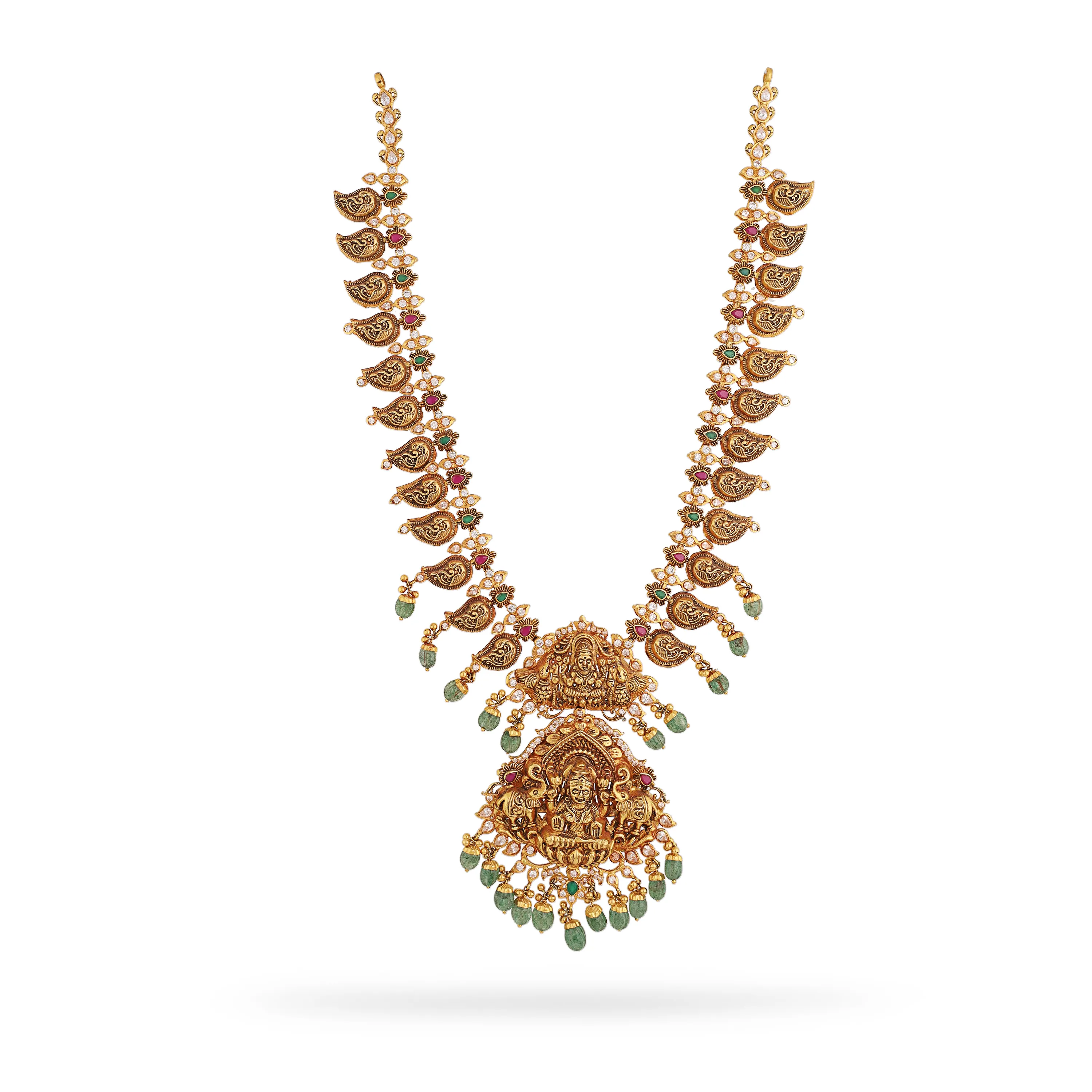 Antique Finished And Detailed 22KT Gold Fancy Chain