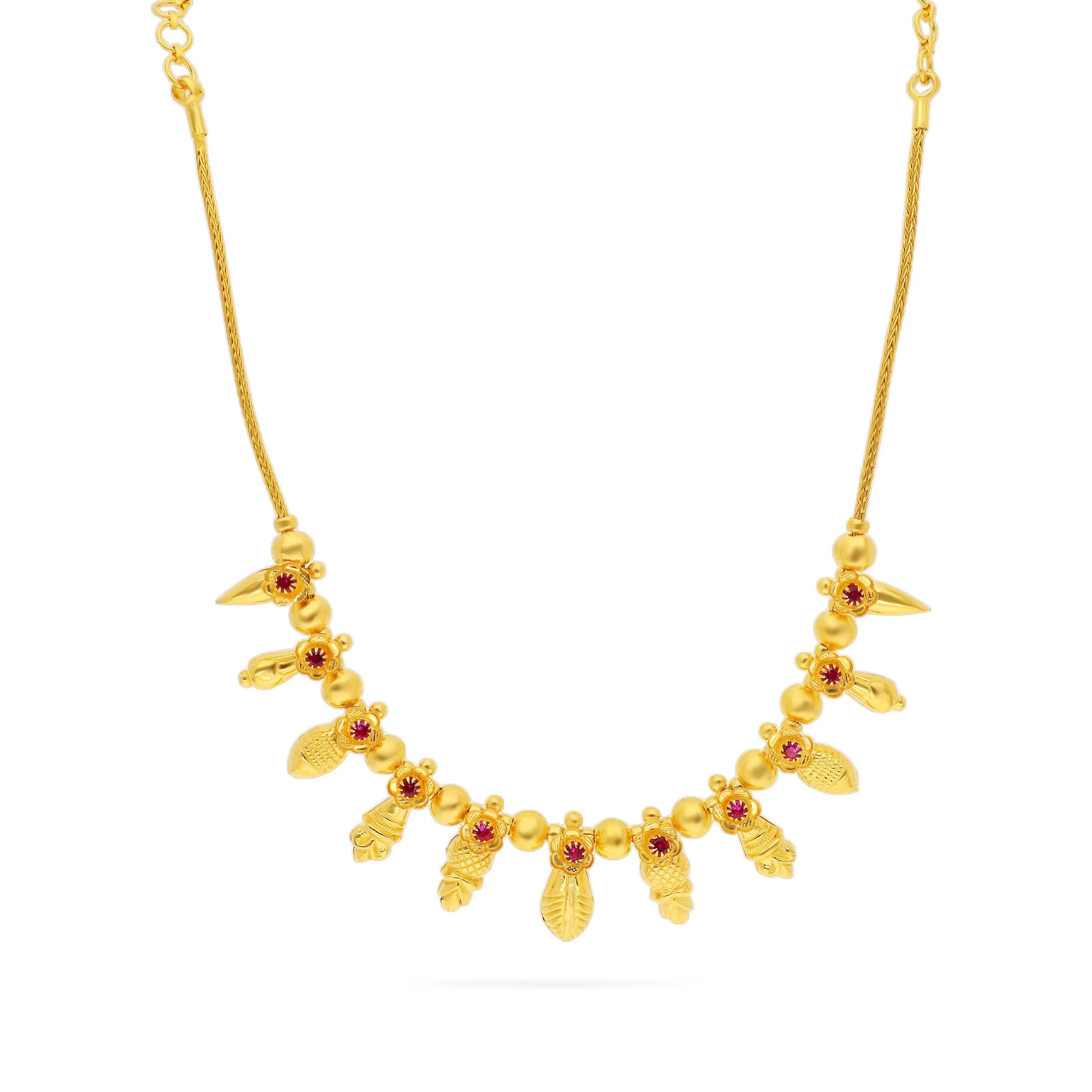 With Price Necklace Bhima Light Weight Gold Collections Alhudapk - Main Image