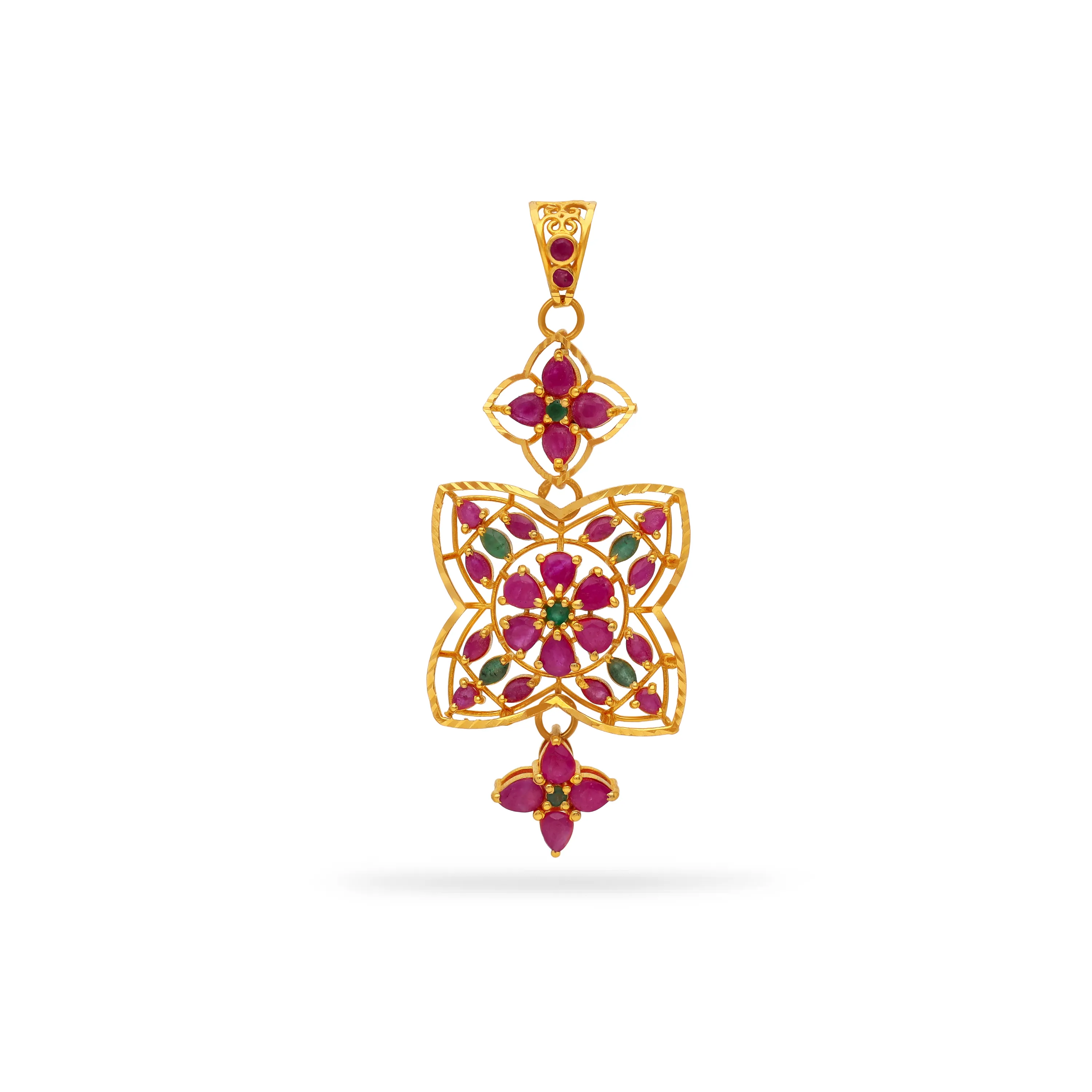 Studded And Detailed 22KT Gold Locket For Women