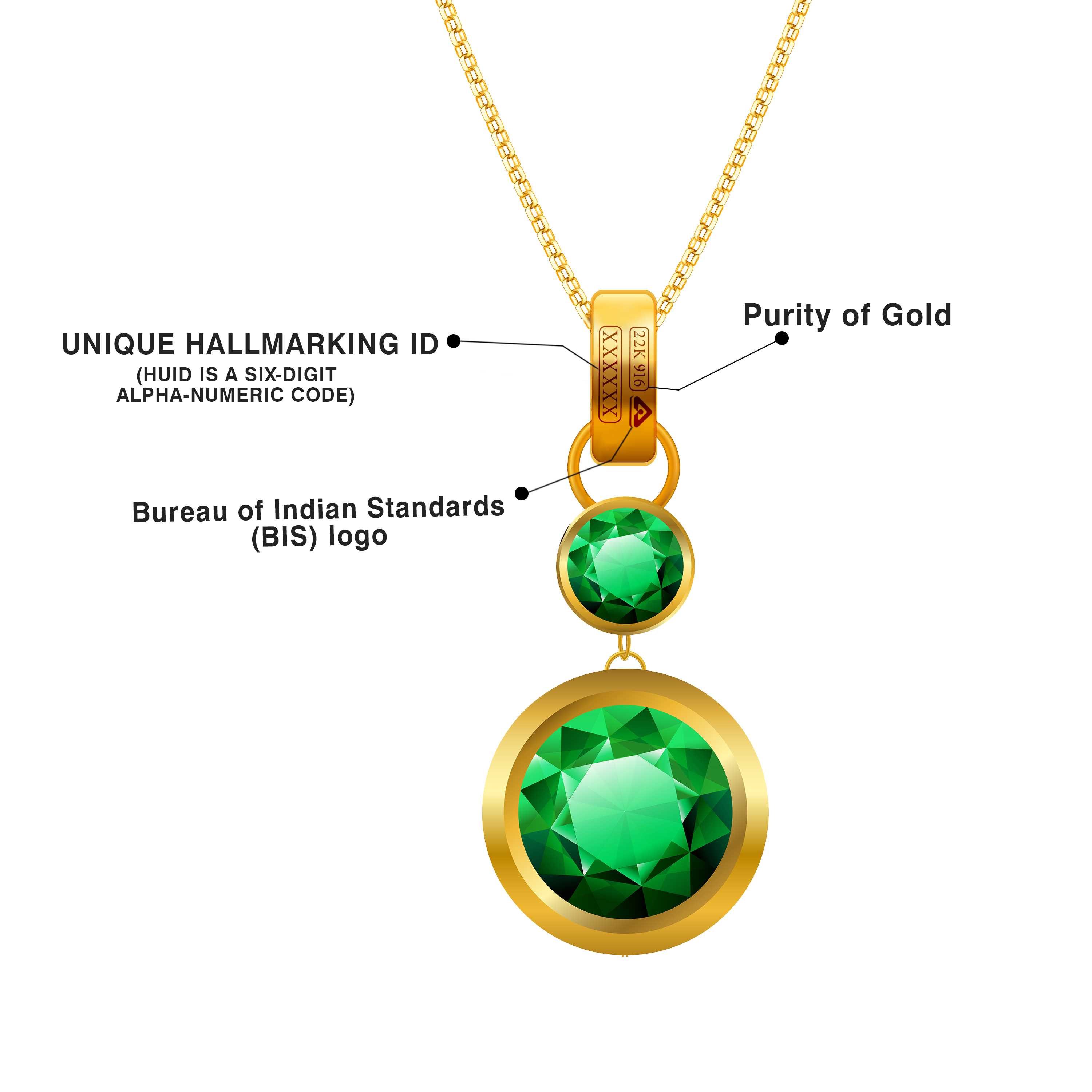 Classic Matte Finished Alphabet D 22KT Gold Locket