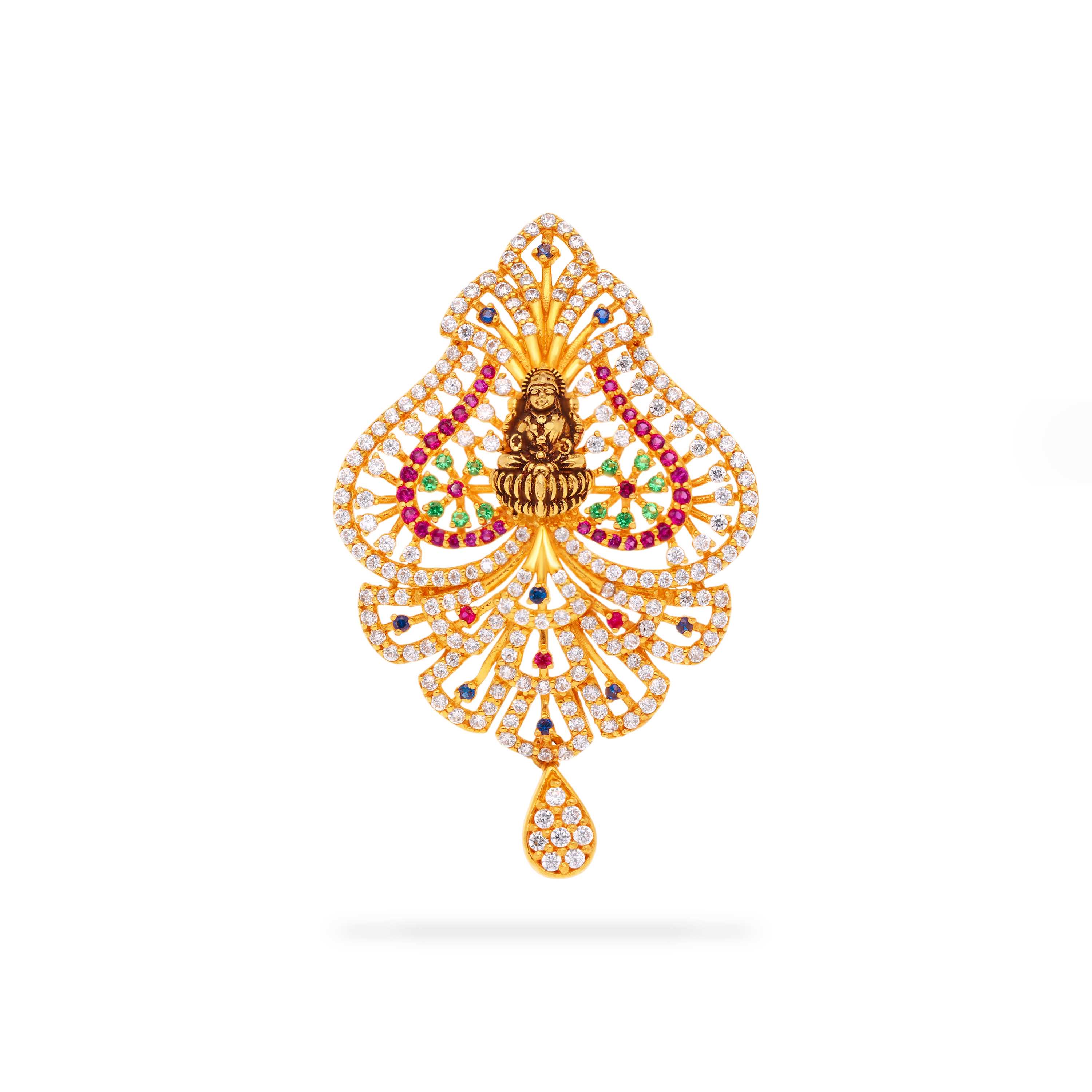 Premium Gorgeously Detailed And Studded 22KT Gold Locket