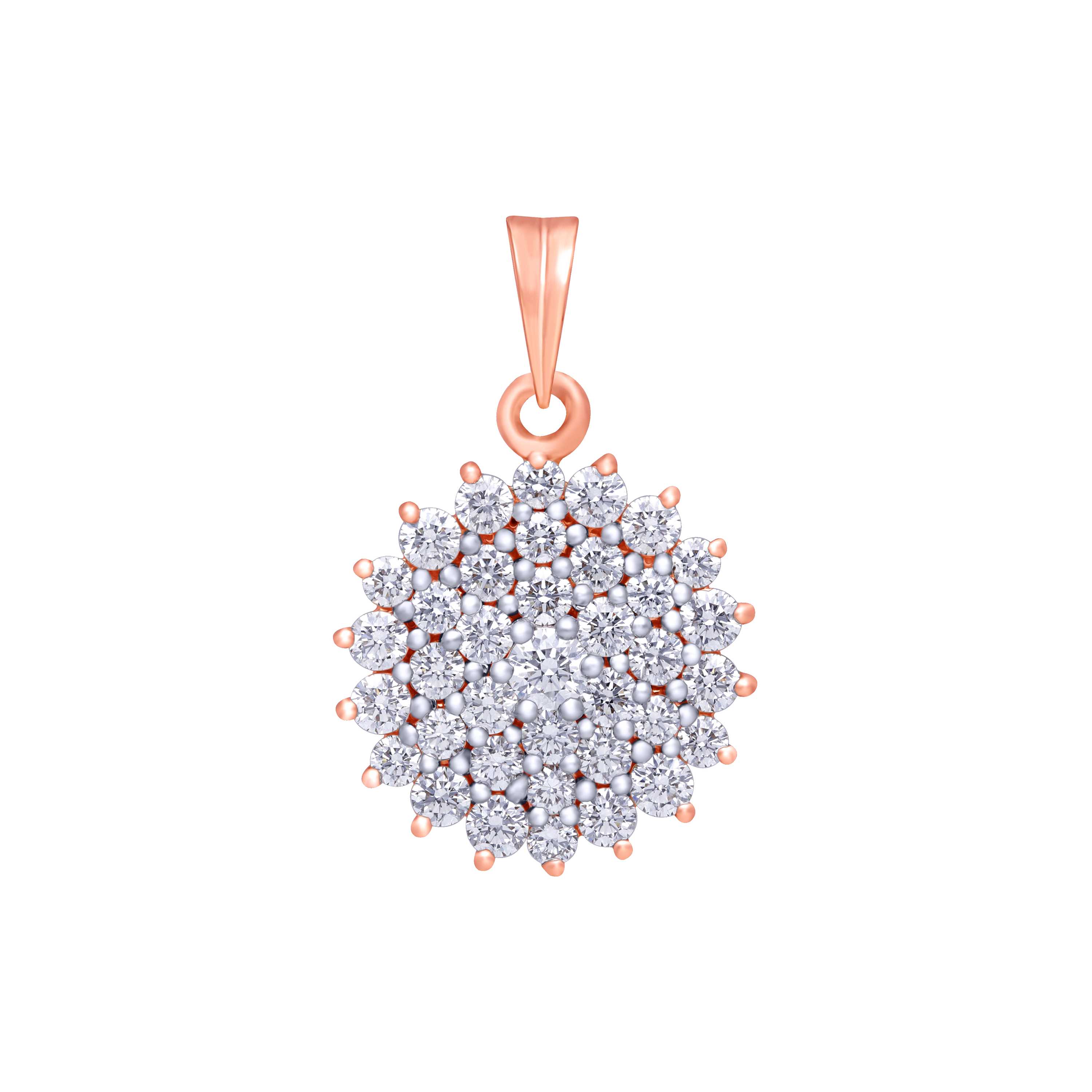 18 Karat Rose gold Diamond Pendant