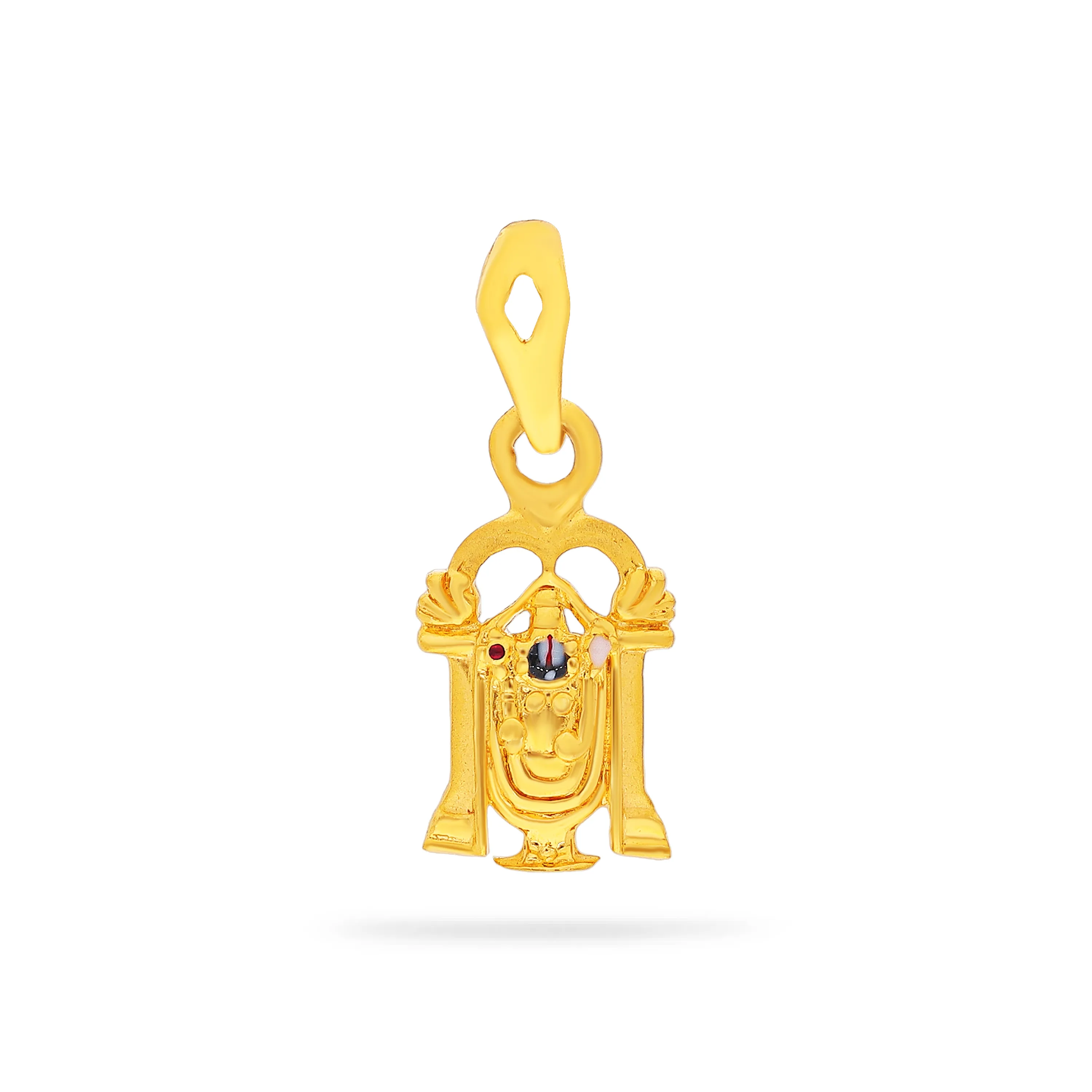 Classic Finely Detailed And Crafted 22KT Gold Balaji Locket For Men