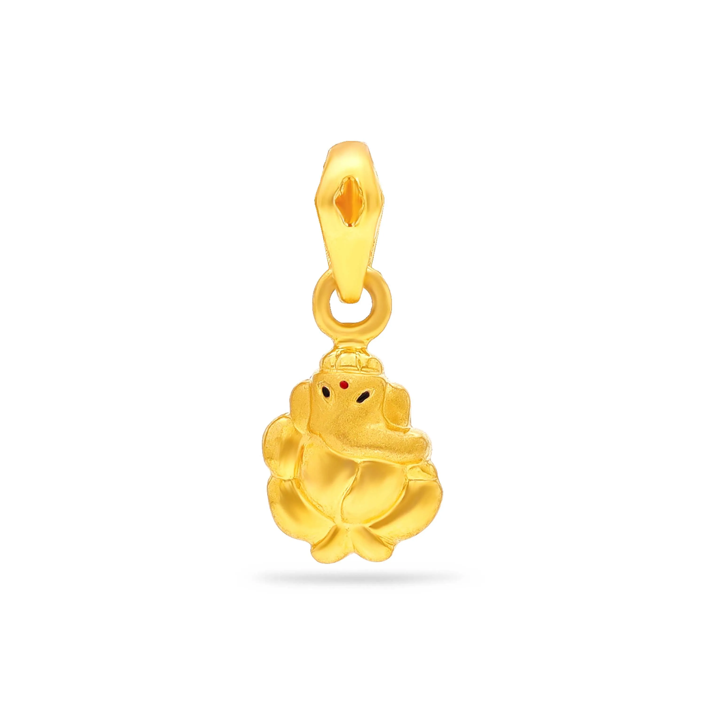 Classic Finely Detailed And Crafted 22KT Gold Ganesha Locket for kids