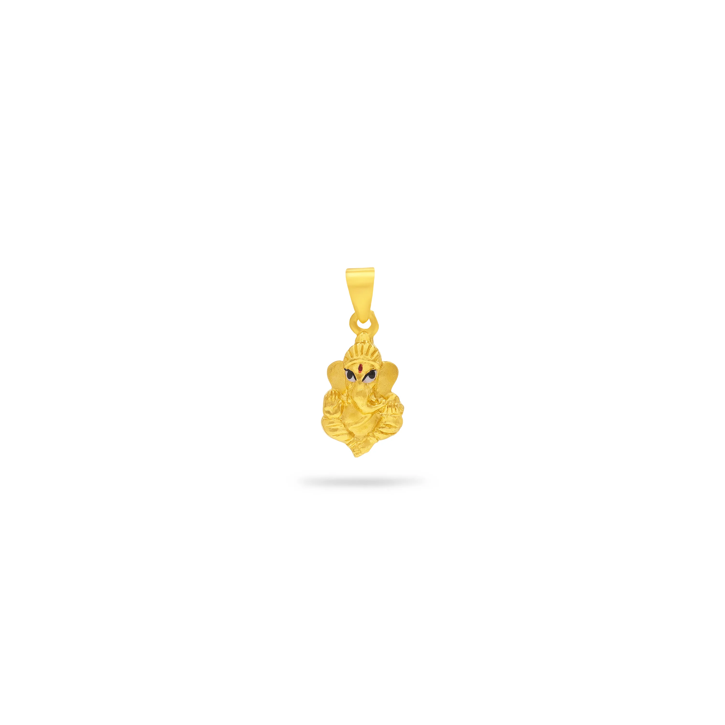 Classic Finely Detailed And Crafted 22KT Gold Ganesha Locket For Kids