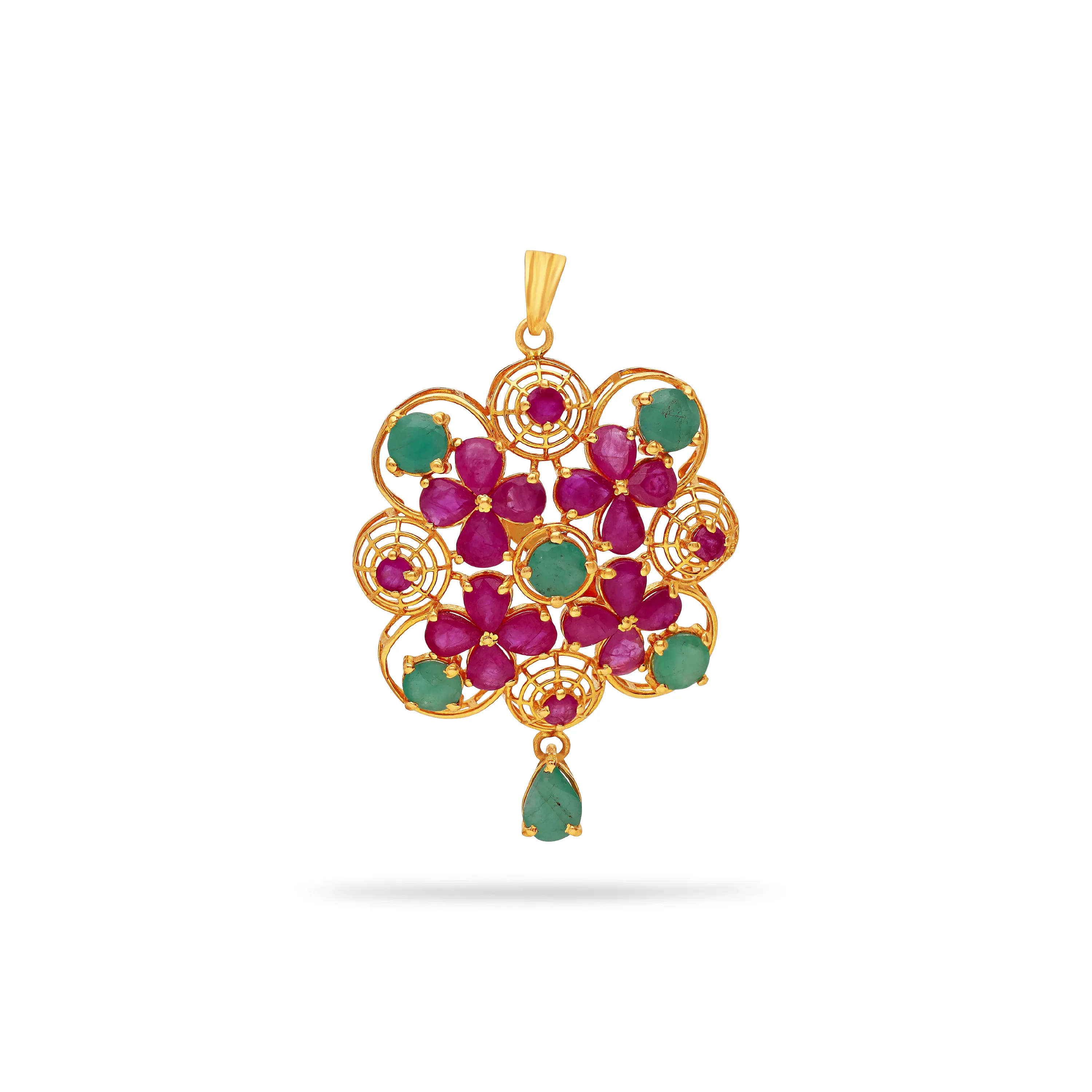 Studded And Detailed 22KT Gold Locket For Women