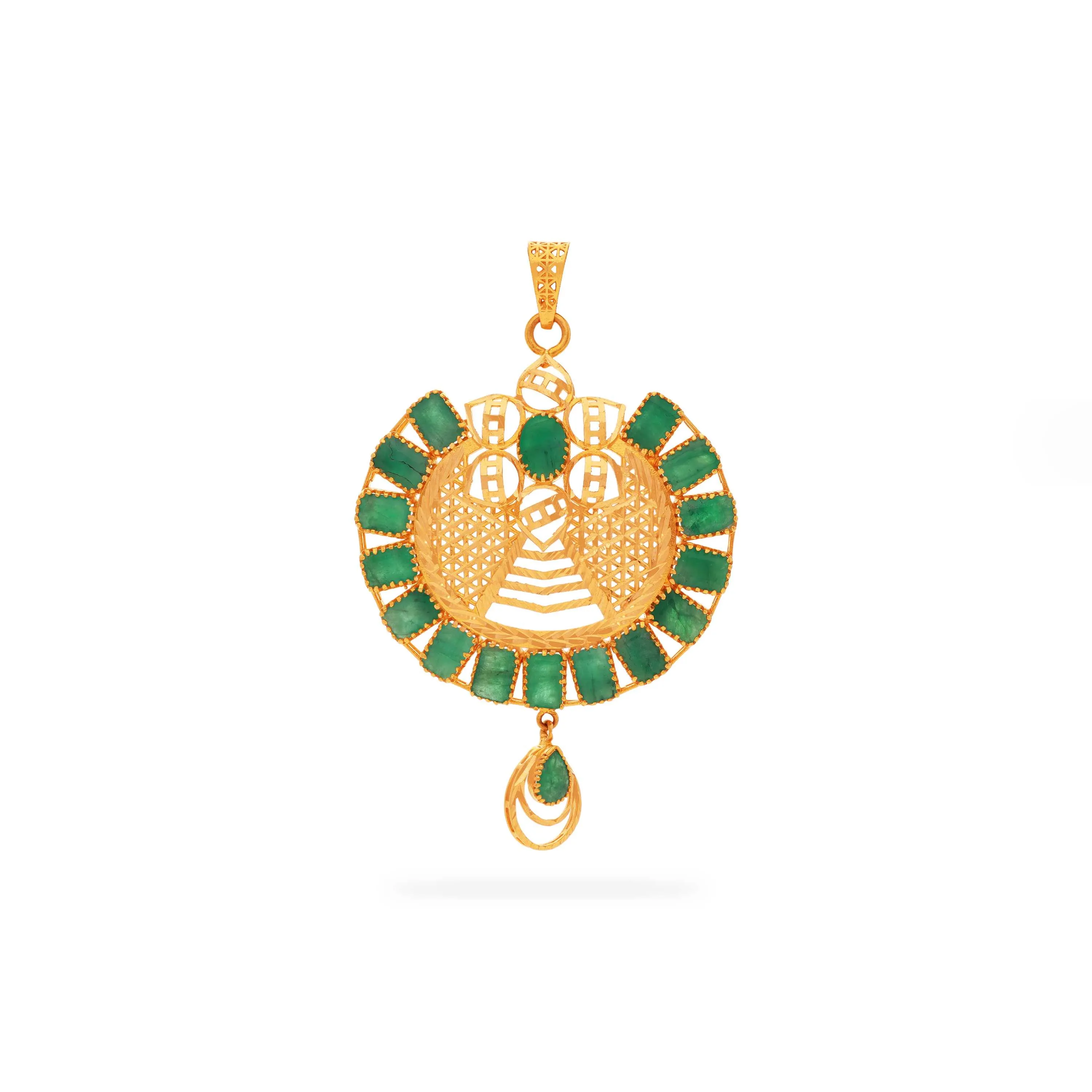 Studded And Detailed 22KT Gold Locket For Women