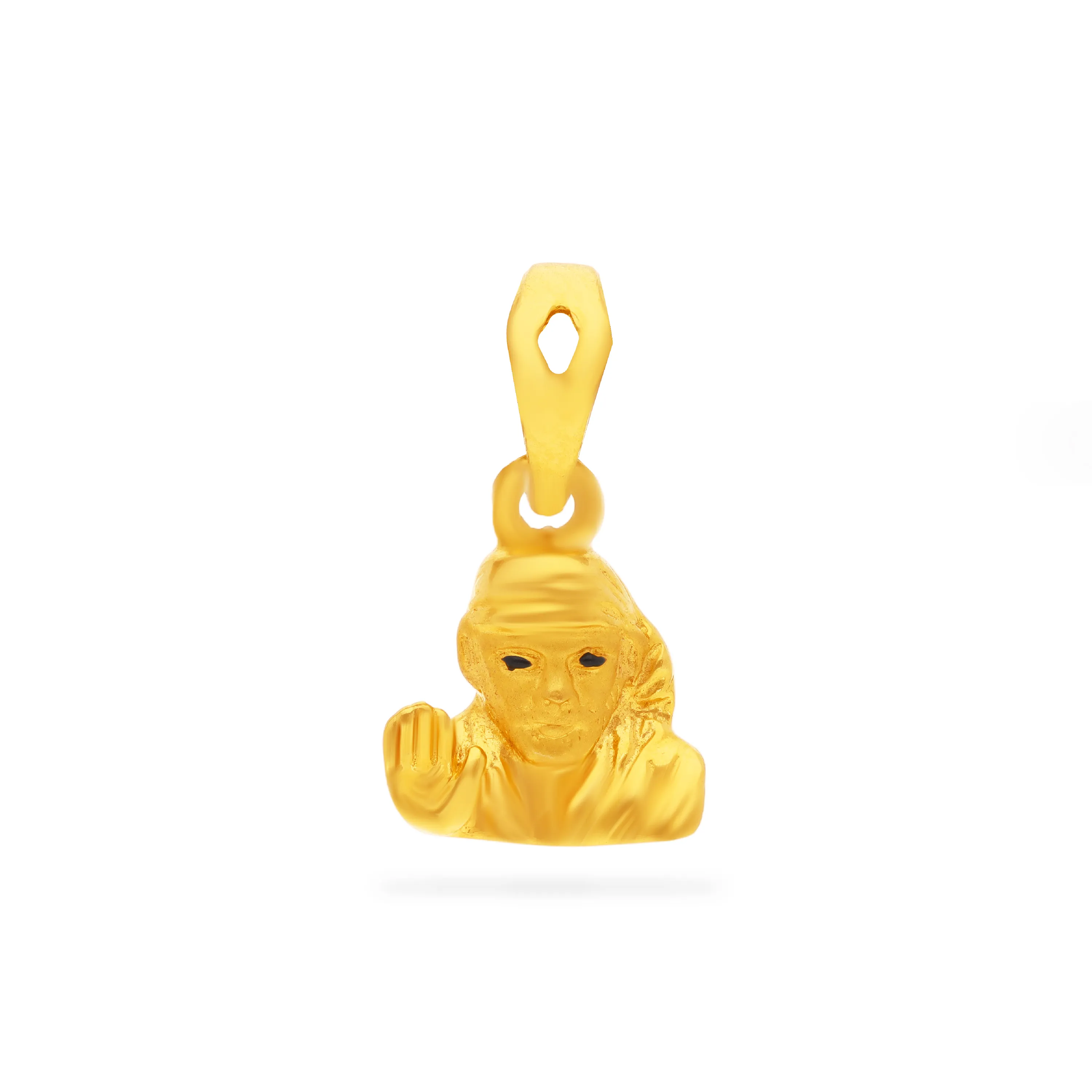 Enamel Worked And Detailed 22KT Gold Sai Baba Locket