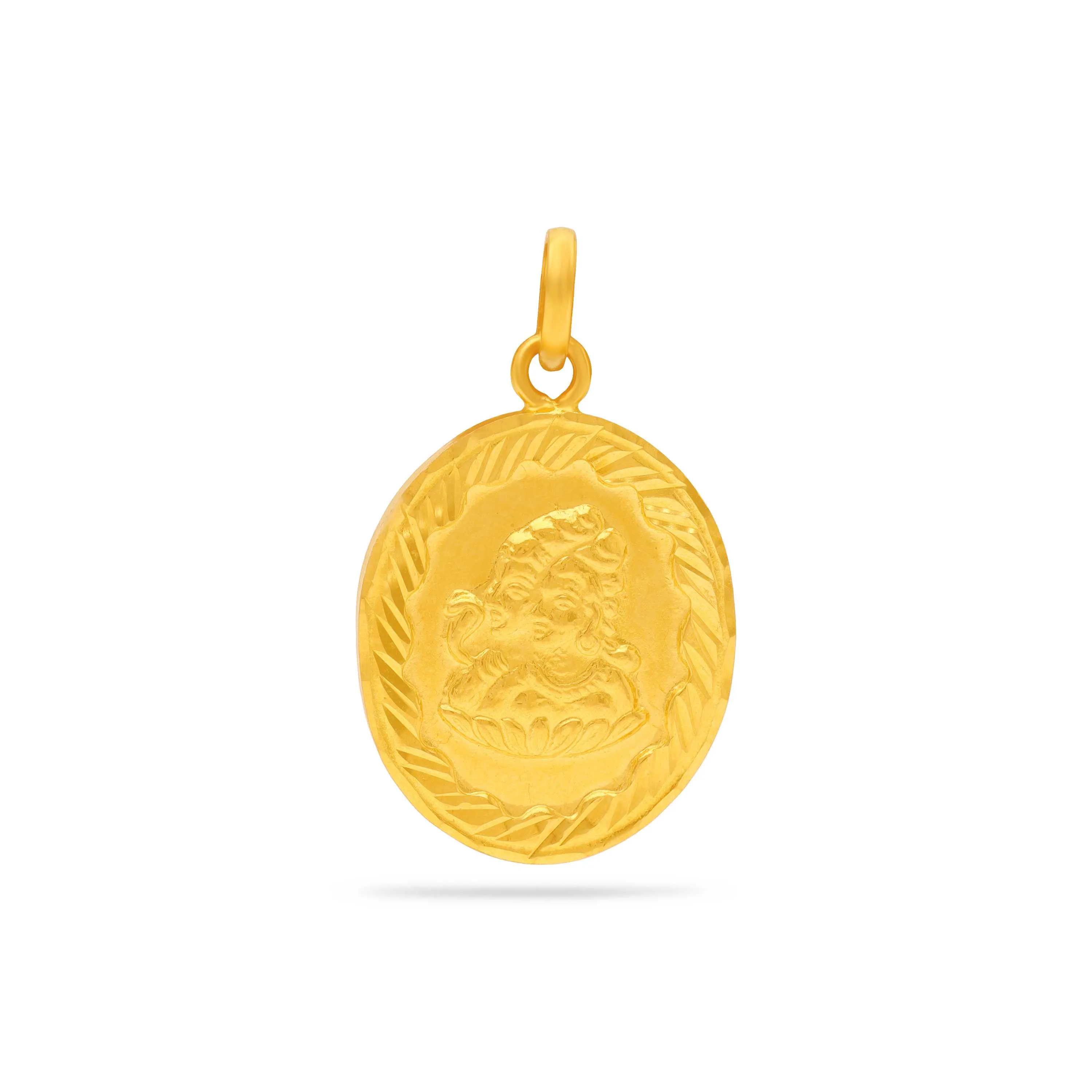 Intricately Detailed And Crafted 22KT Gold Locket For Men