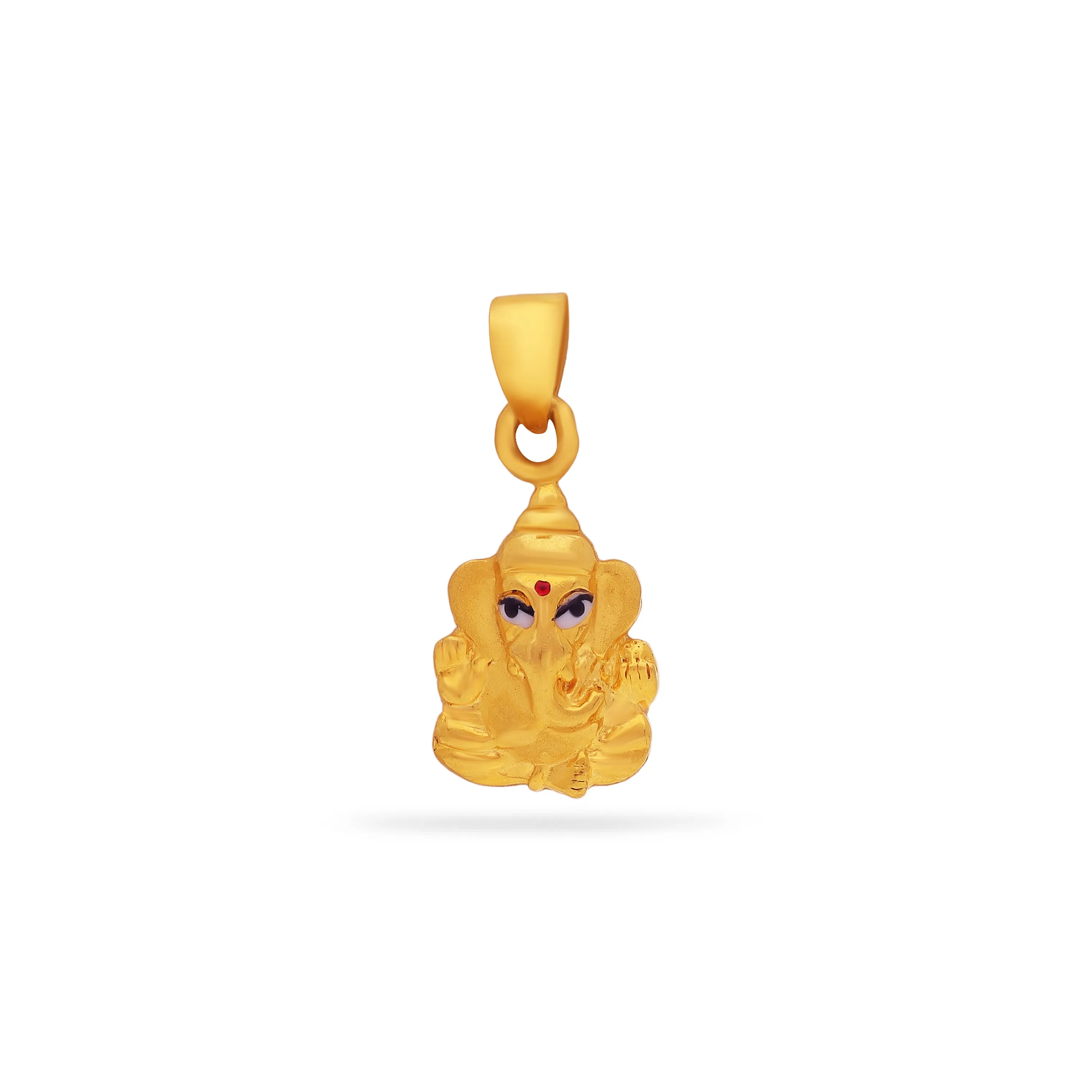 Classic Finely Detailed And Crafted 22KT Gold Ganesha Locket For Kids