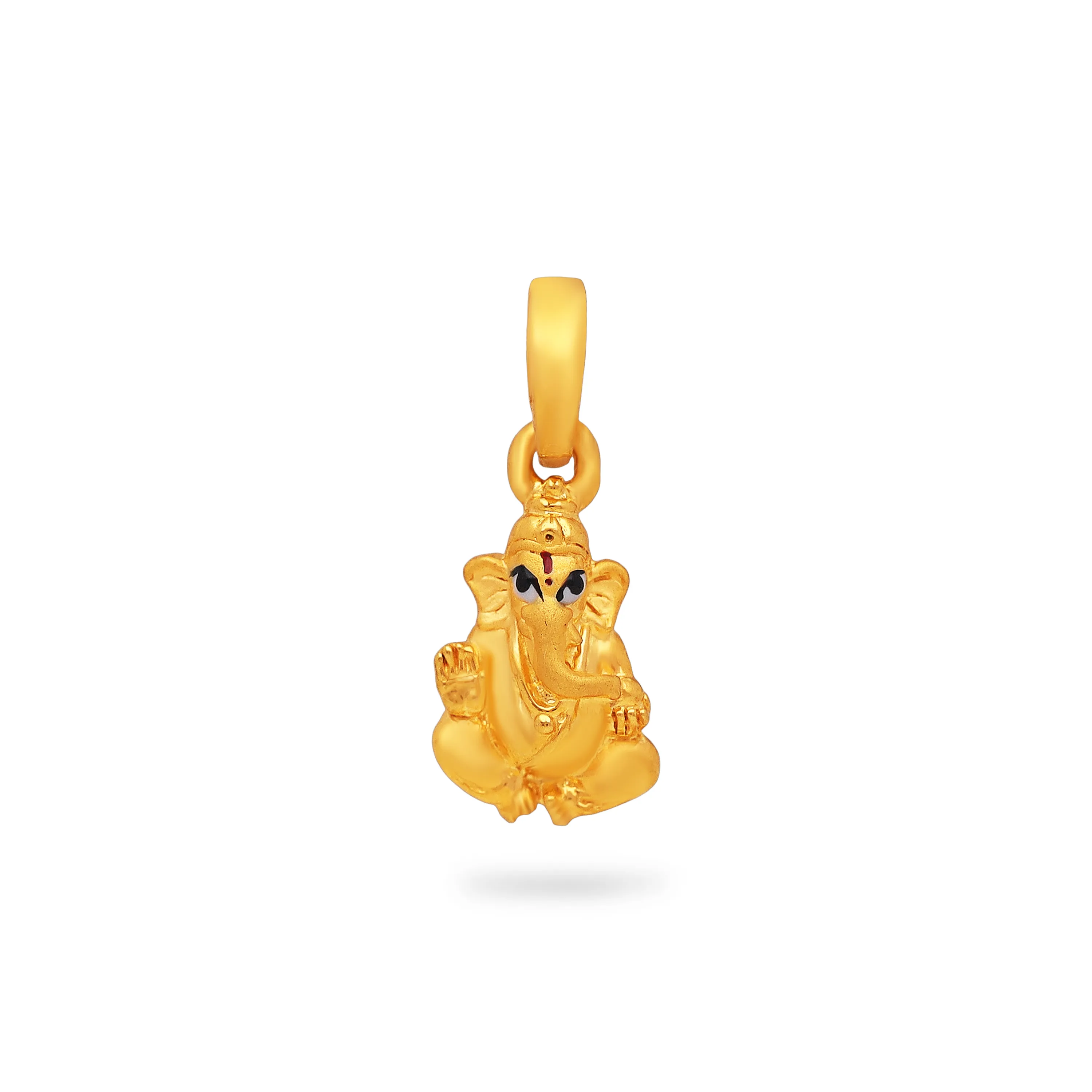 Divinely Detailed And Crafted 22KT Gold Ganesha Locket For Kids