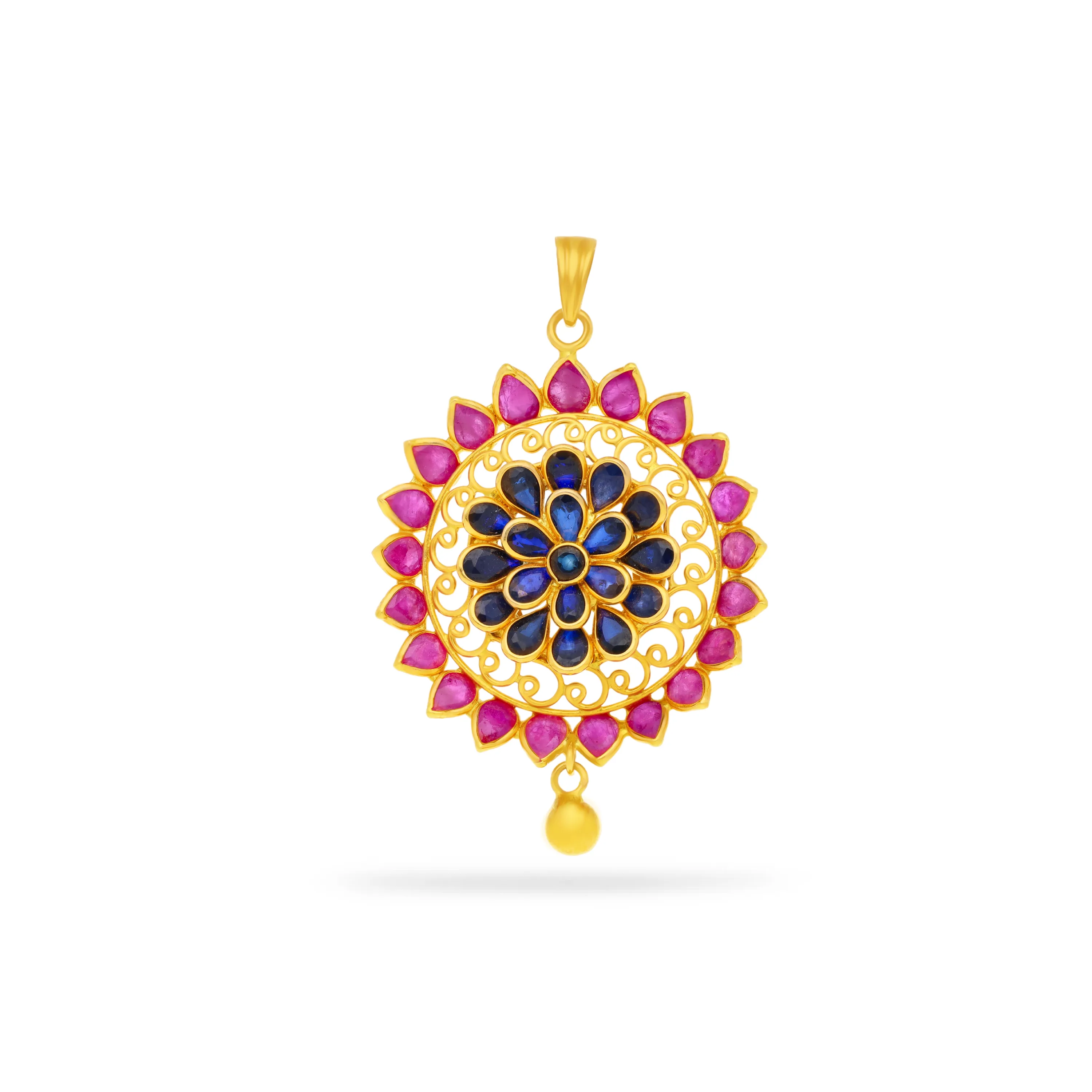 Studded And Detailed 22KT Gold Locket For Women