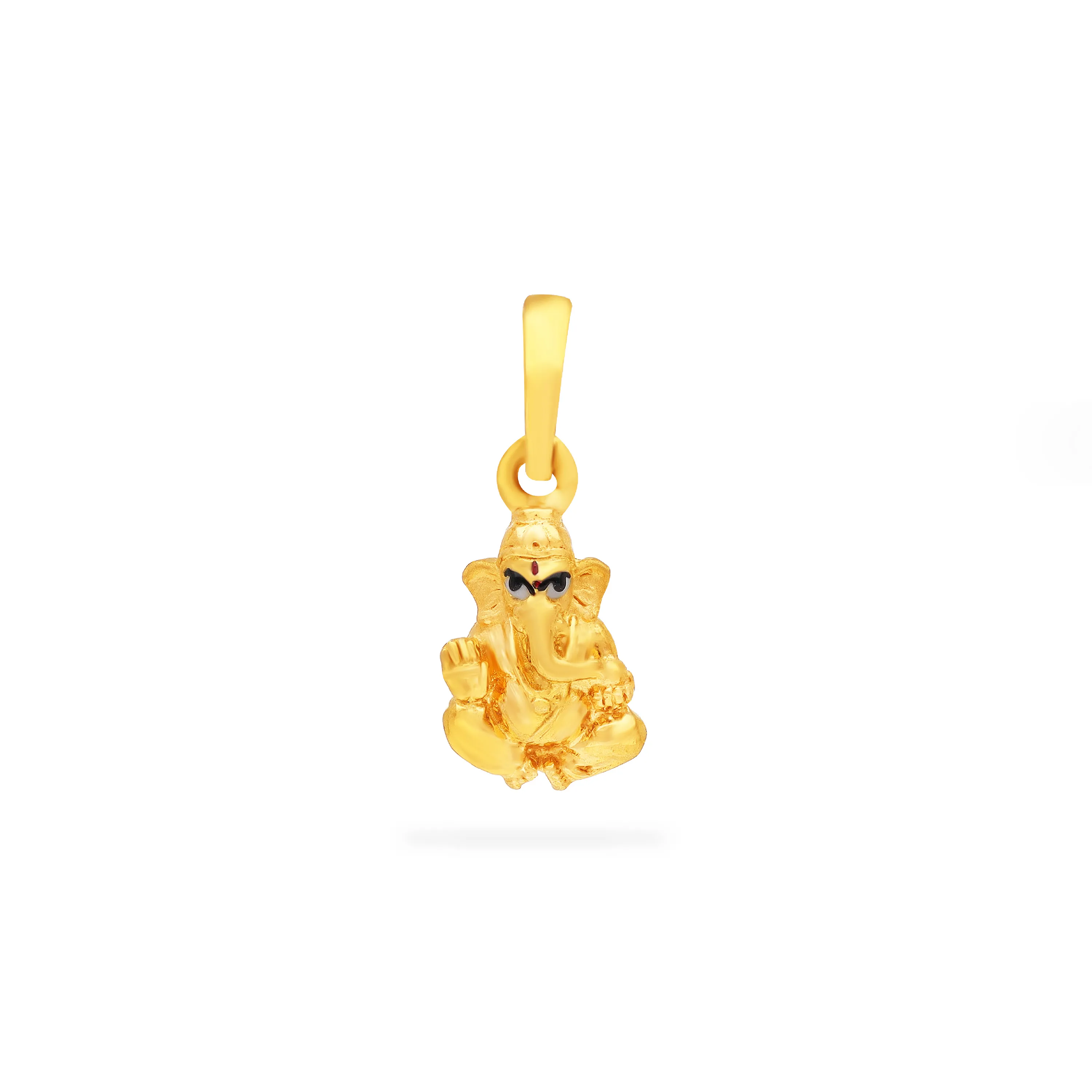 Classic Finely Detailed And Crafted 22KT Gold Ganesha Locket For Kids
