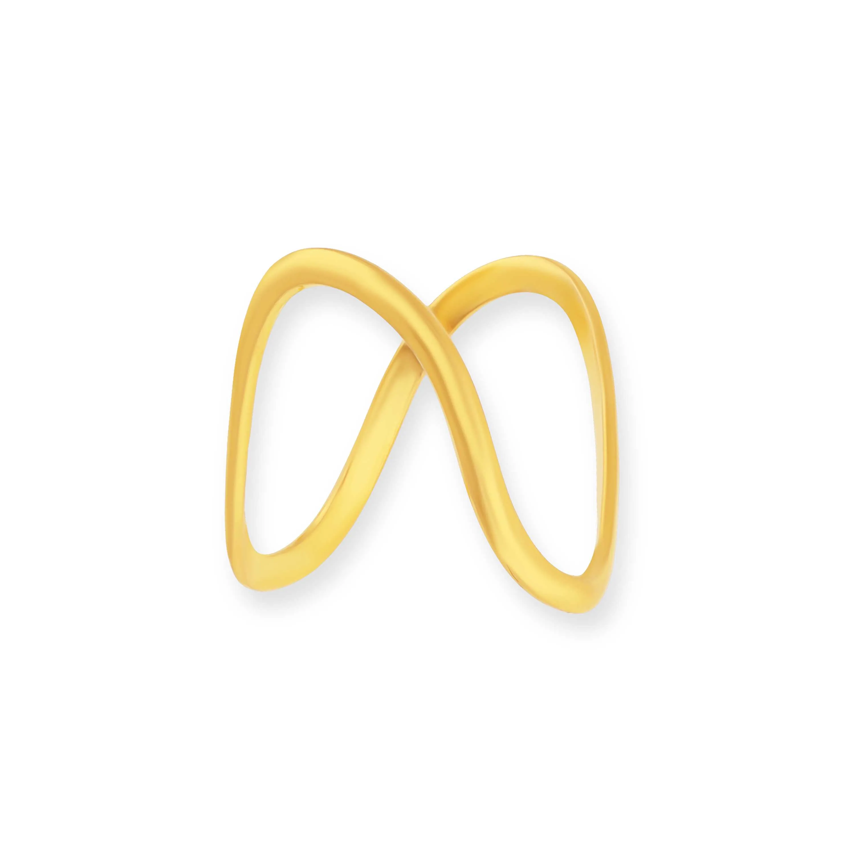 Classic Traditionally Crafted 22KT Gold Vanki Pattern Ring