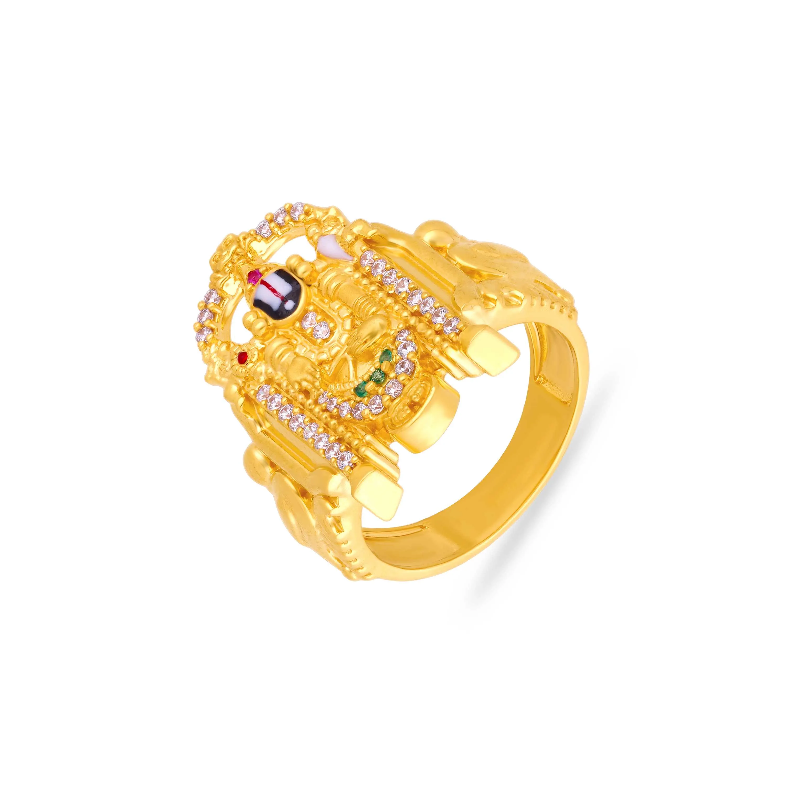 Gold Ring Malabar Gold Rate In Tirupati Classic Enamel Worked And