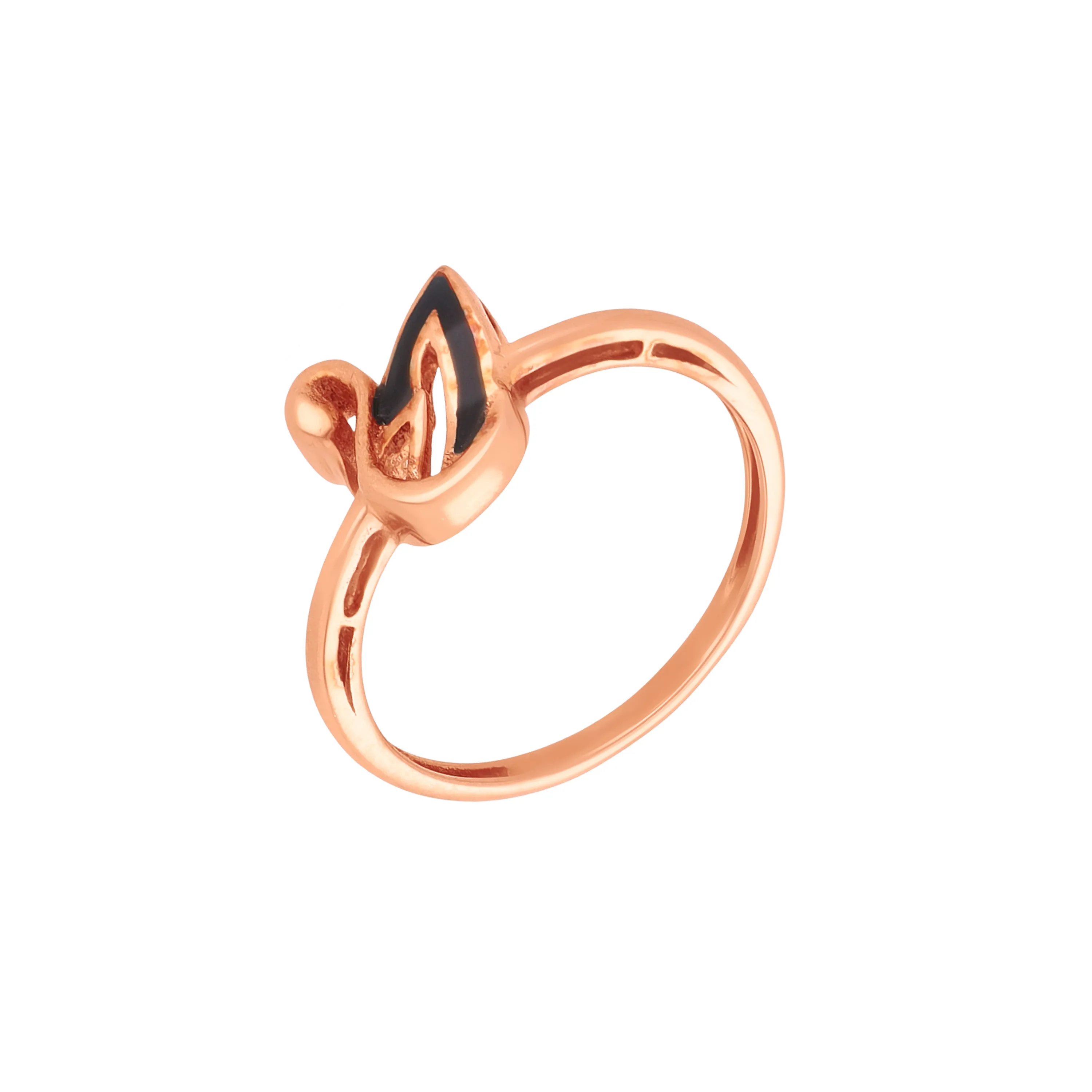 Fancy Finely Detailed And Crafted 18KT Rose Gold Ring For Women