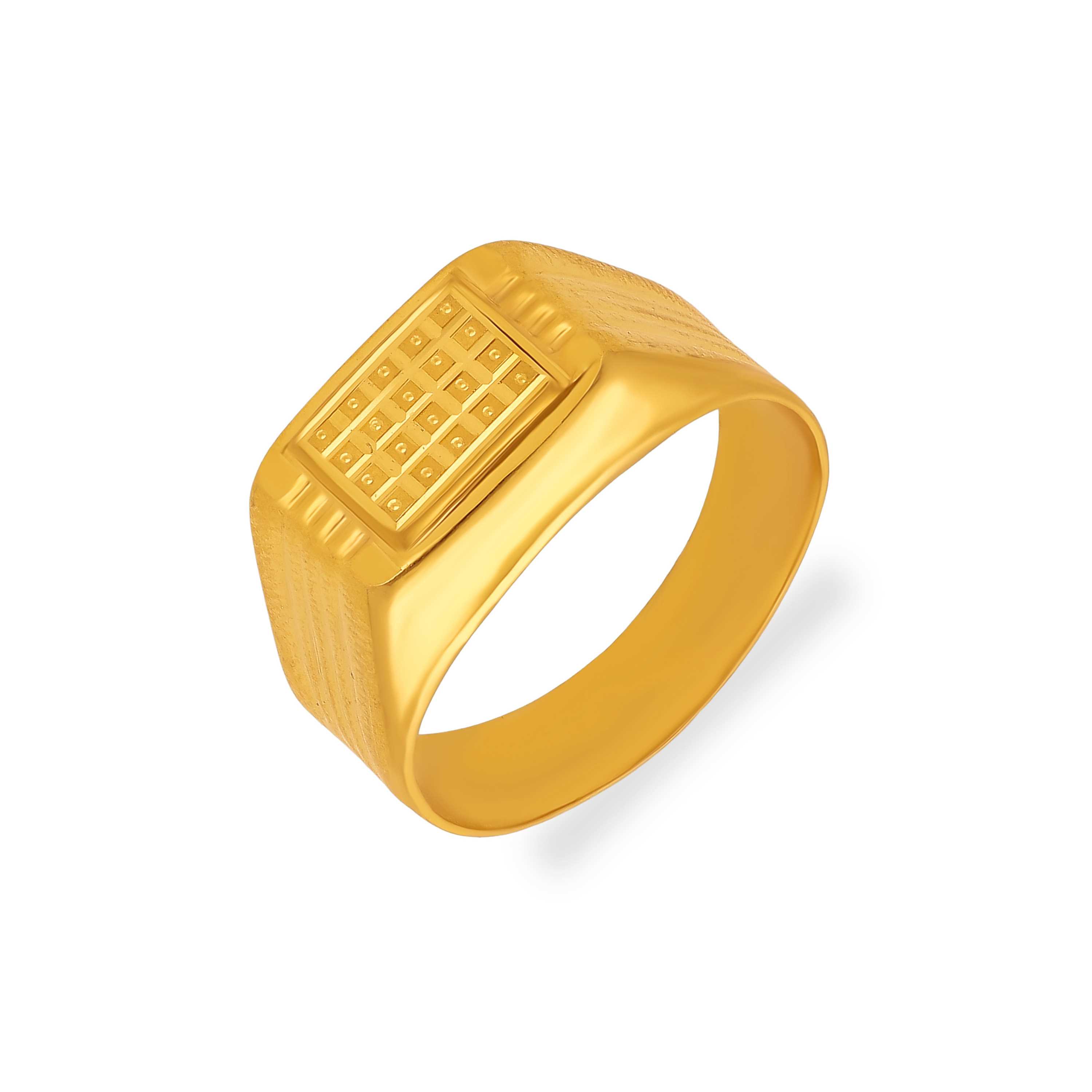 Gorgeously Detailed And Crafted 22KT Gold Ring For Men