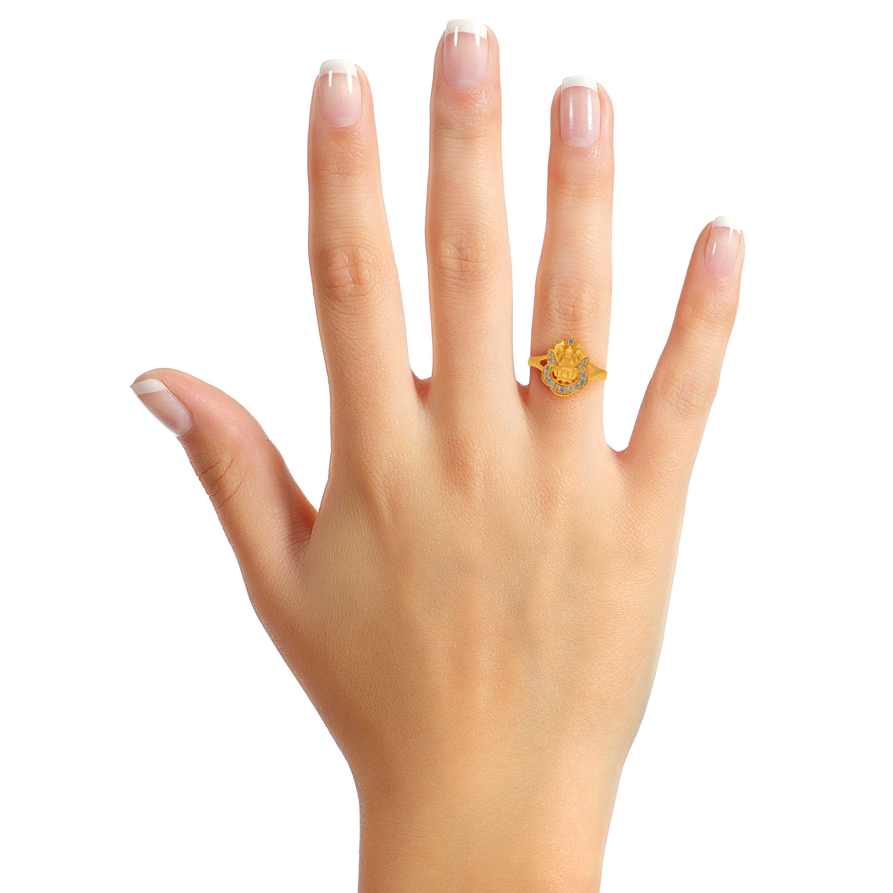 22k Gold Jewellery Lakshmi Devi Gold Ring With Price Buy 22Kt Lady