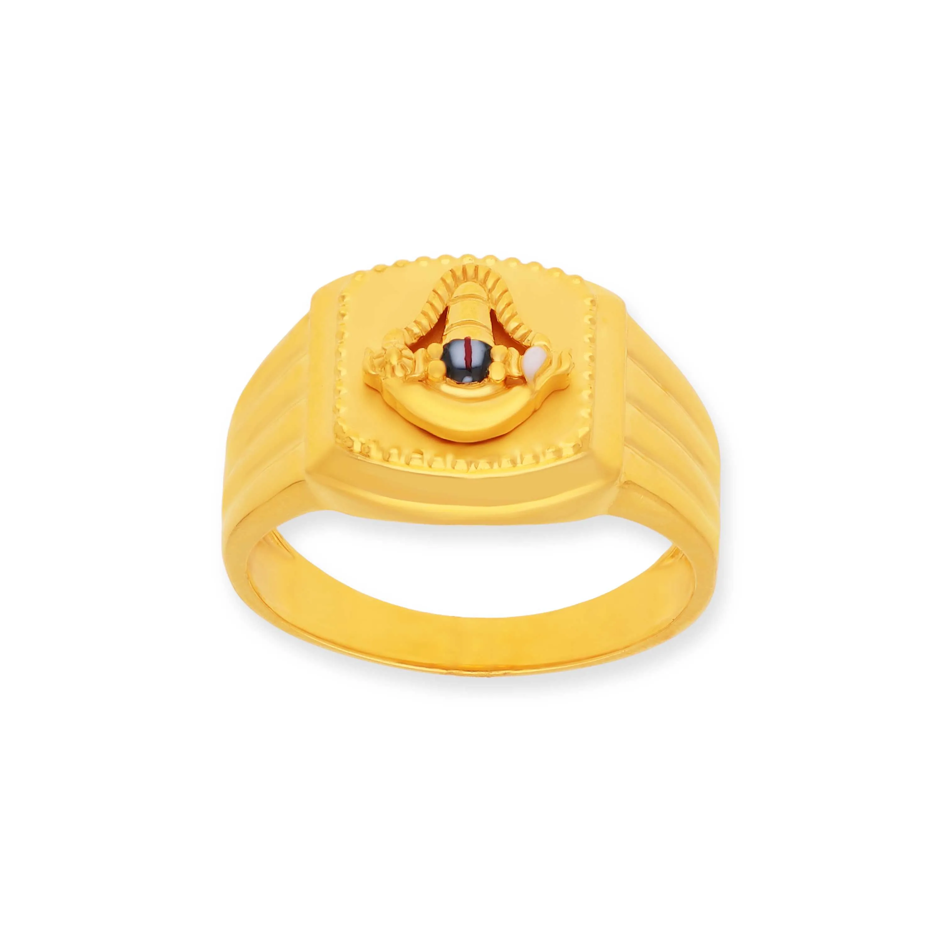 Lord Venkateswara Swamy Gold Rings Models Casual Wear Classic